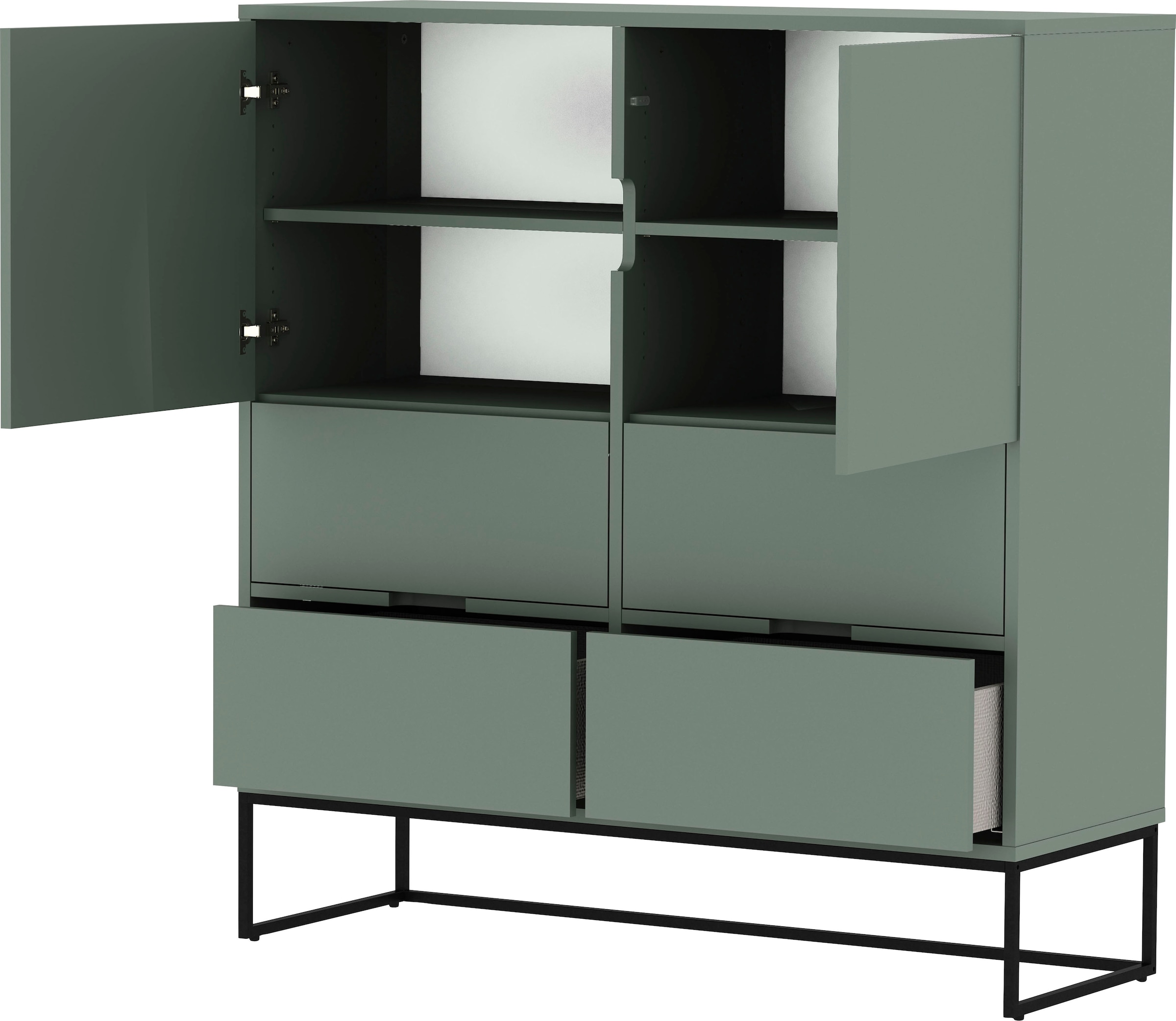 Türen Tenzo und Design von Schubladen, Online-Shop bestellen »LIPP«, im studio Tenzo Design 4 Highboard 2 mit