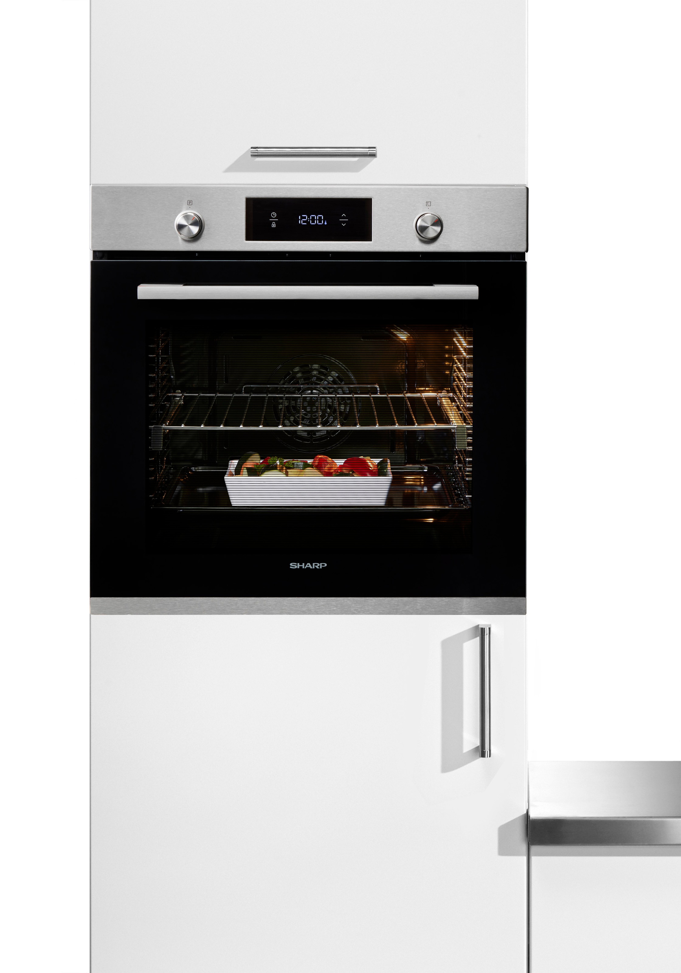Sharp Einbaubackofen  »K-70P19INH-EU«, mit Vollauszug, SoftClosing