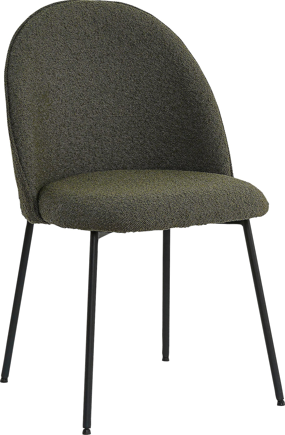 TOM TAILOR HOME Polsterstuhl, (Set), 2 St., Bouclé, mit abgerundeter Rückenlehne