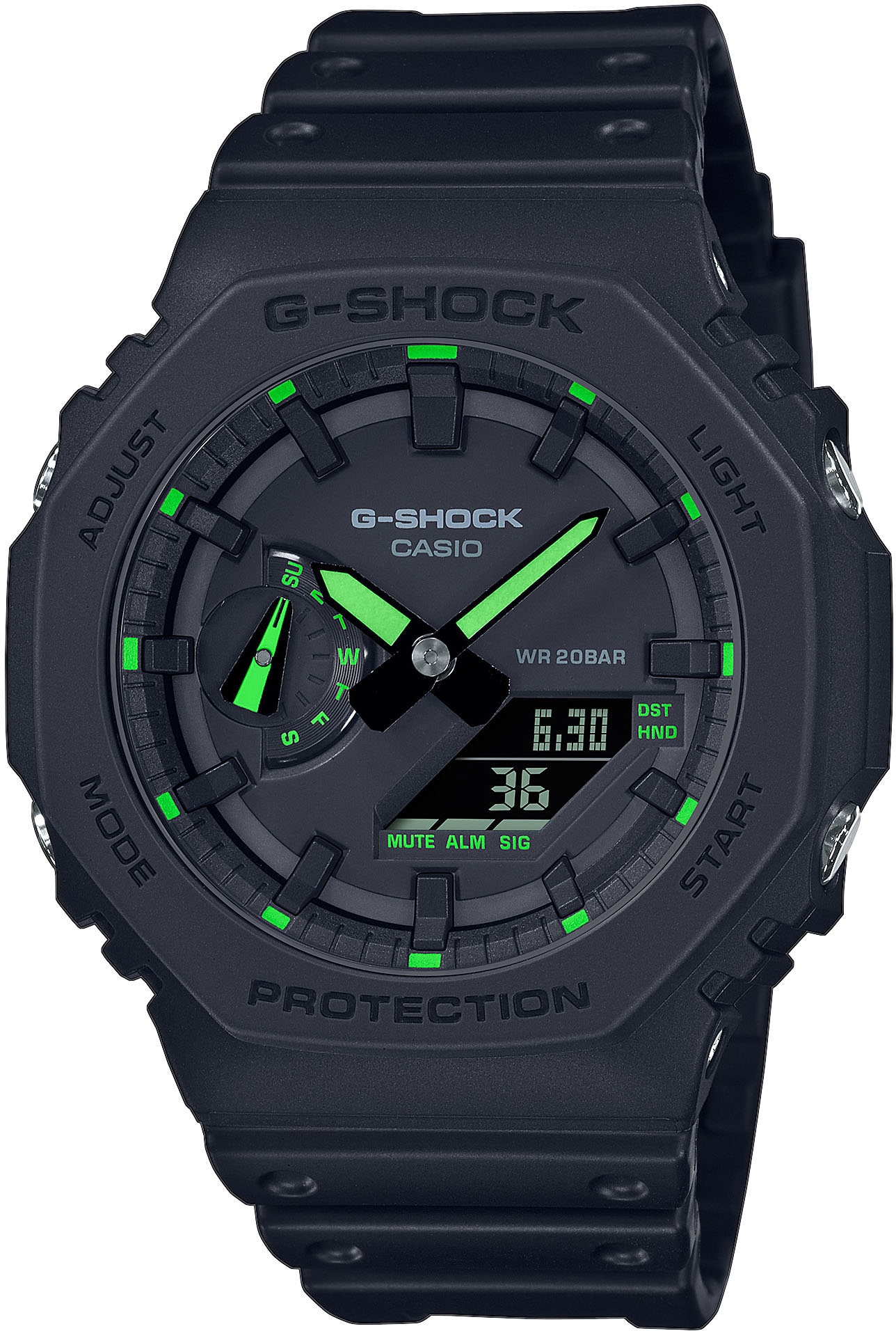 CASIO G-SHOCK Chronograph »GA-2100-1A3ER«, Quarzuhr, Armbanduhr, Herrenuhr, günstig online kaufen