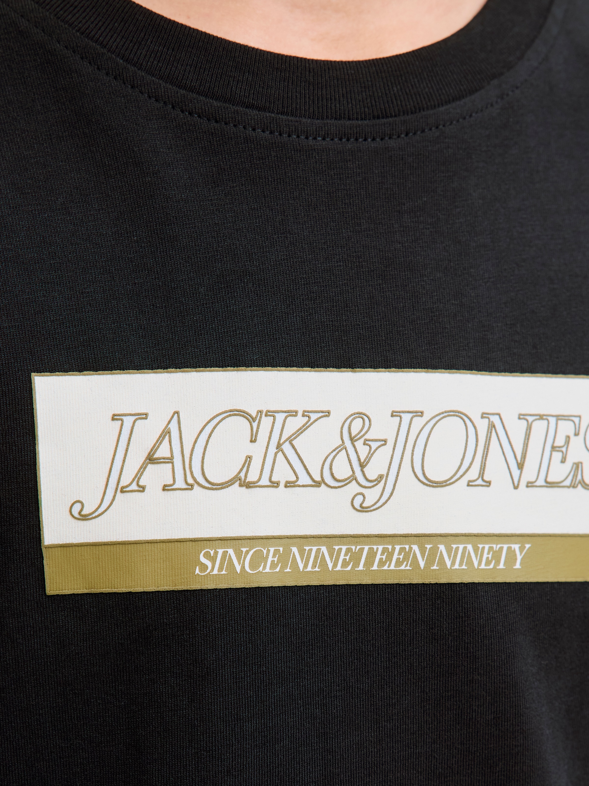 Jack & Jones Junior T-Shirt »JORINWOOD BLOCK BRAND TEE SS CN NOOS JNR«