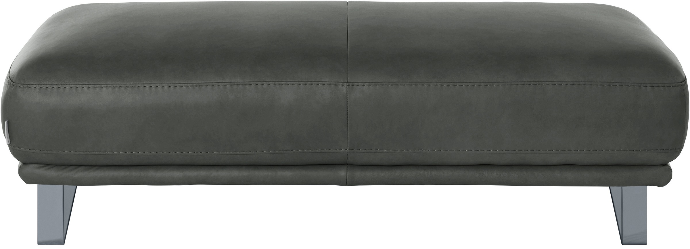 W.SCHILLIG Hocker »montanaa«, mit Metallkufen in Silber matt, Breite 141 cm