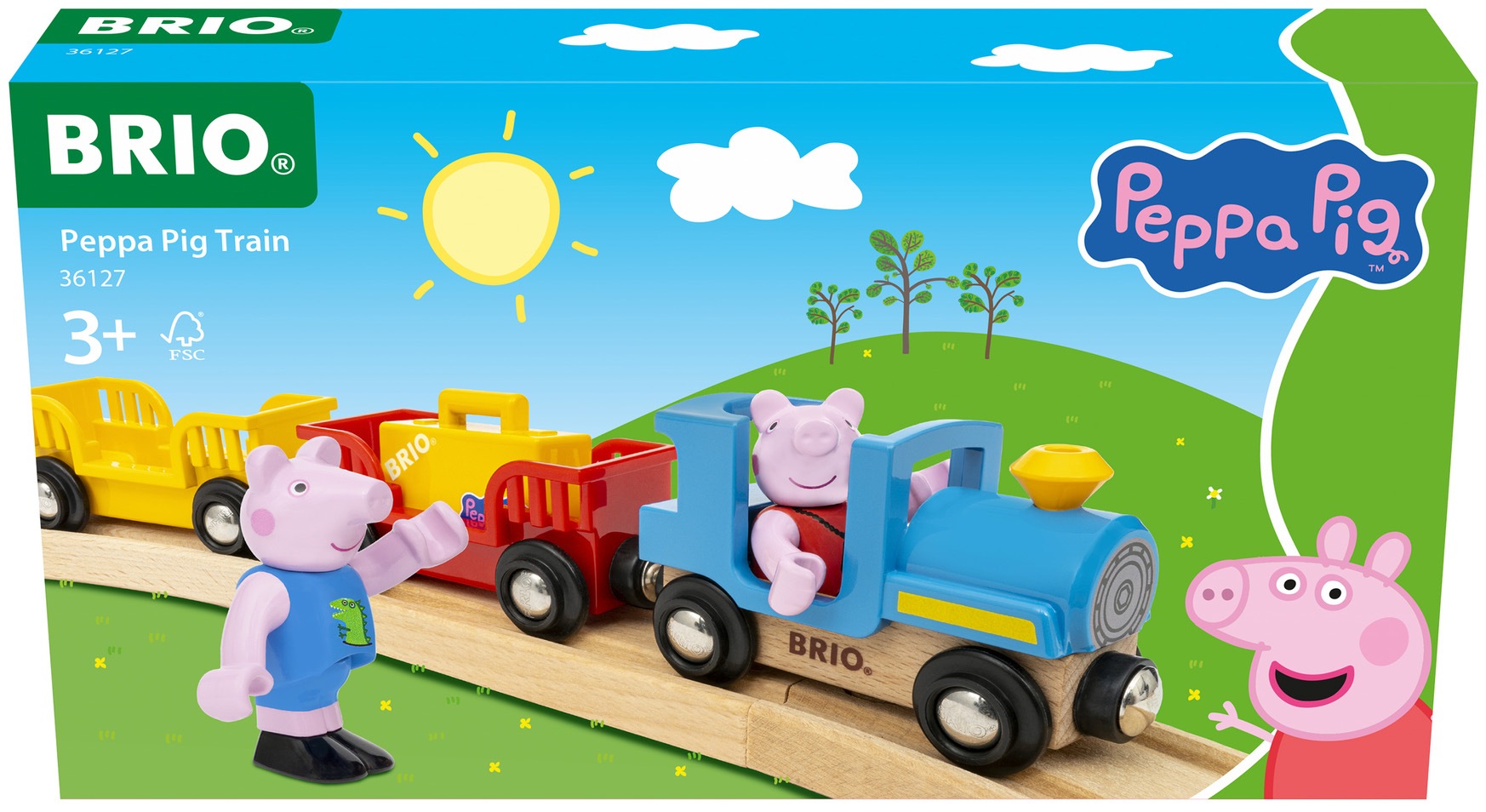 BRIO® Spielzeug-Eisenbahn »BRIO® WORLD, Peppa Wutz Zug« FSC® - schützt Wald