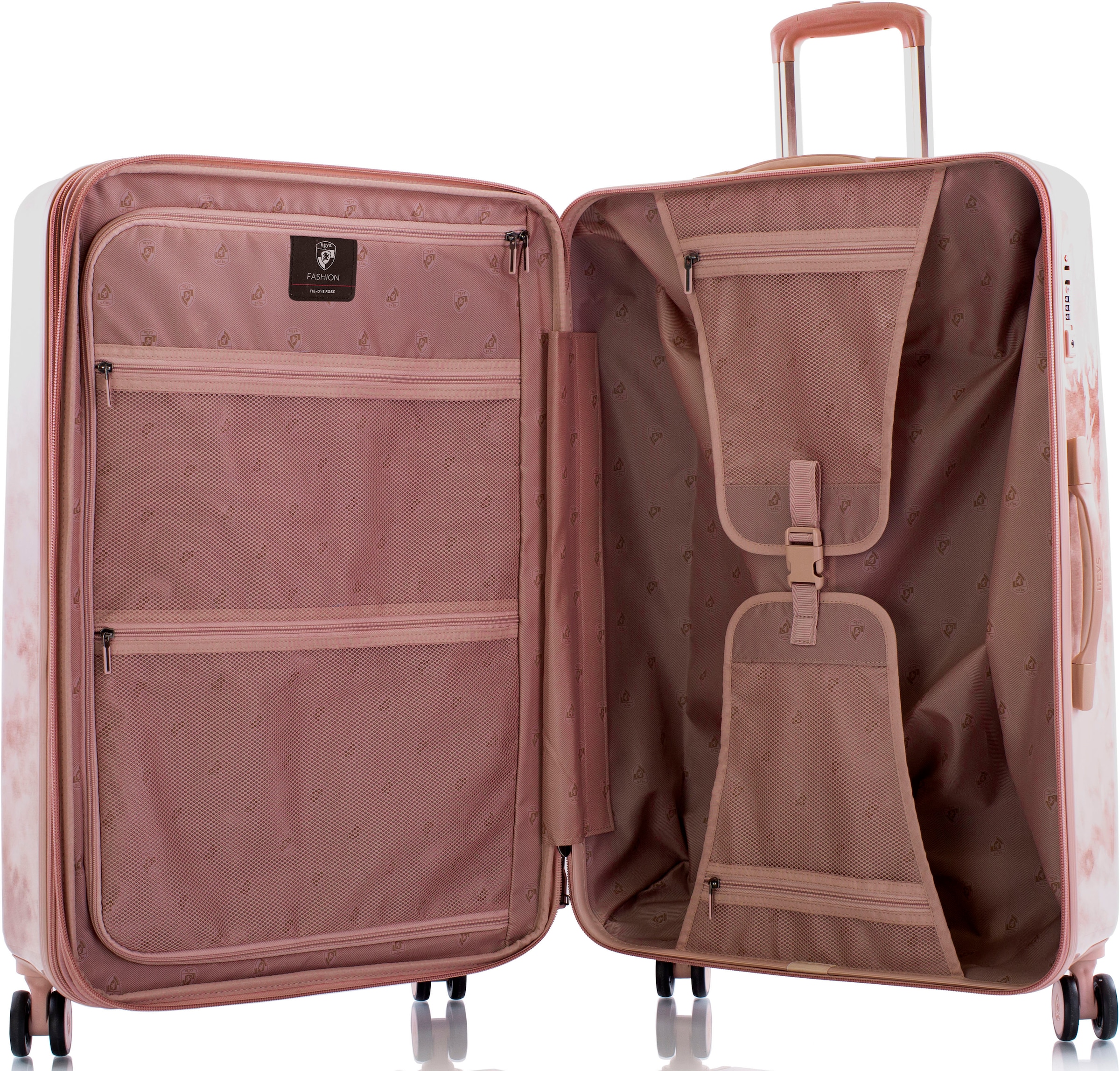 Heys Hartschalen-Trolley »Tie-Dye pink, 76 cm«, 4 Rollen, Heys x Joachim Llambi Hartschalen-Koffer Volumenerweiterung