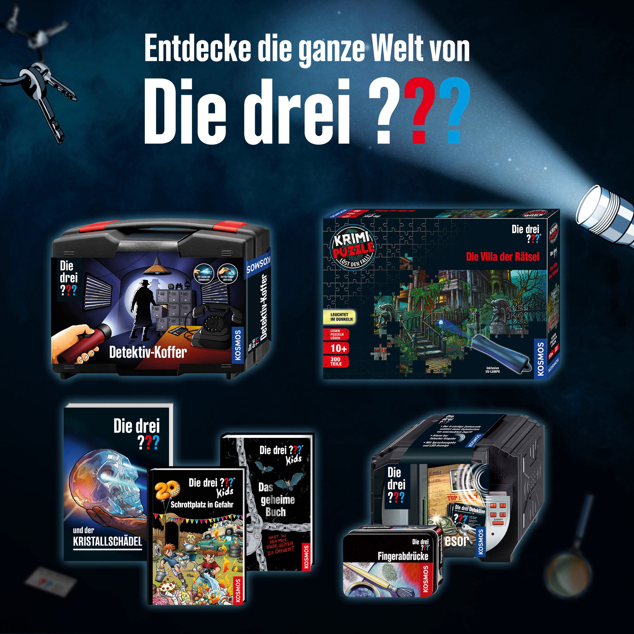 Kosmos Spielzeug-Adventskalender »Die drei ??? - 2023«, ab 8 Jahren