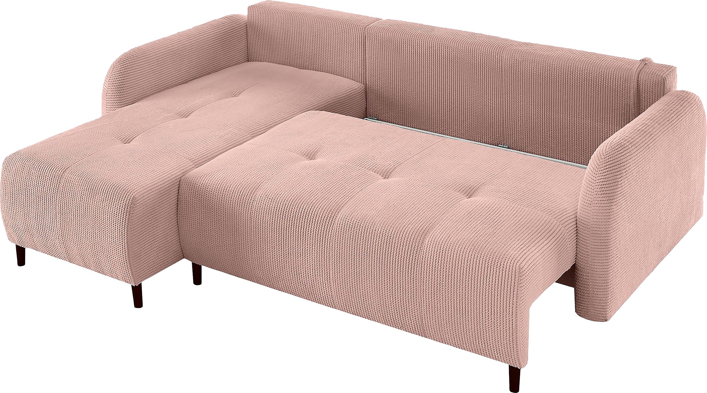 Leonique Ecksofa »BLAISE«, mit Bett-Funktion (Liegefläche 140/200 cm), Zier- und Rückenkissen