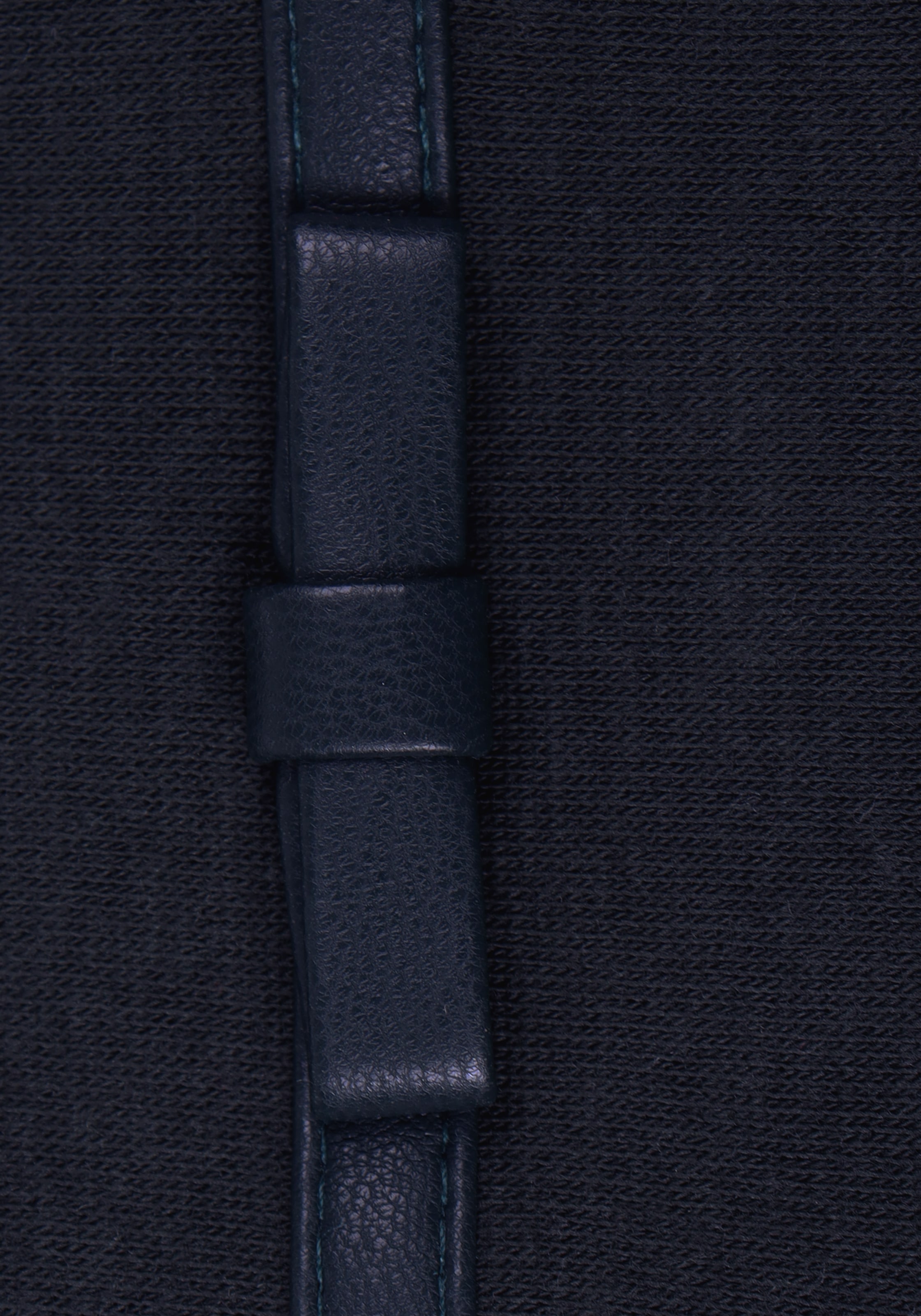 Capelli New York Strickhandschuhe mit Zierschleife, Metall-Logo, Feinstrick