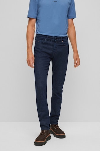 BOSS ORANGE Slim-fit-Jeans »Delaware BC-L-C«, bestellen mit Leder-Badge