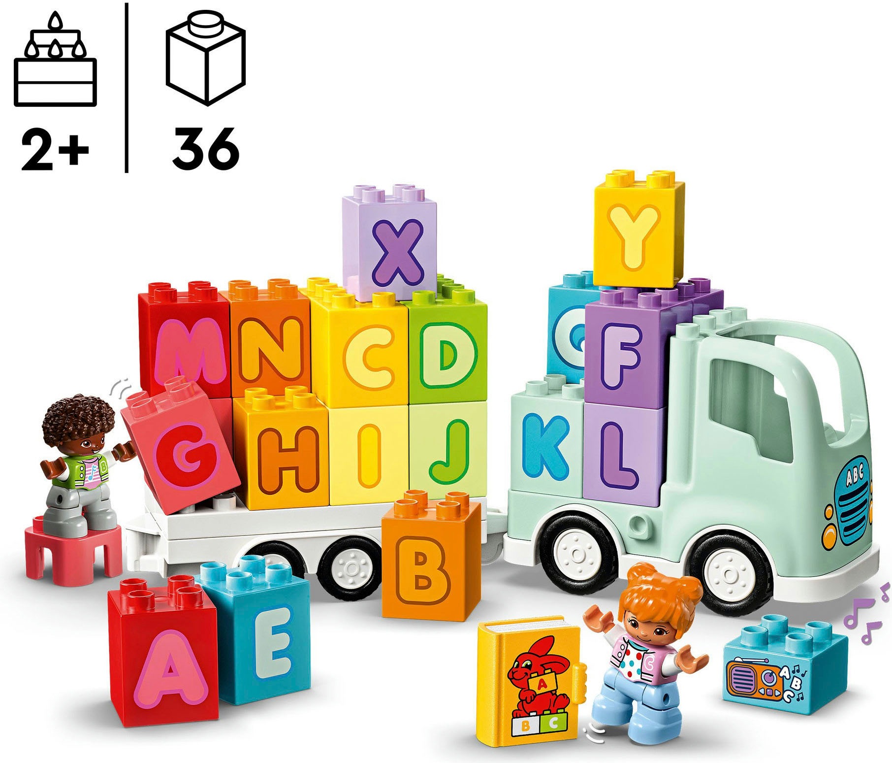 LEGO® Konstruktionsspielsteine »ABC-Lastwagen (10421), LEGO DUPLO Town«, (36 St.), Made in Europe