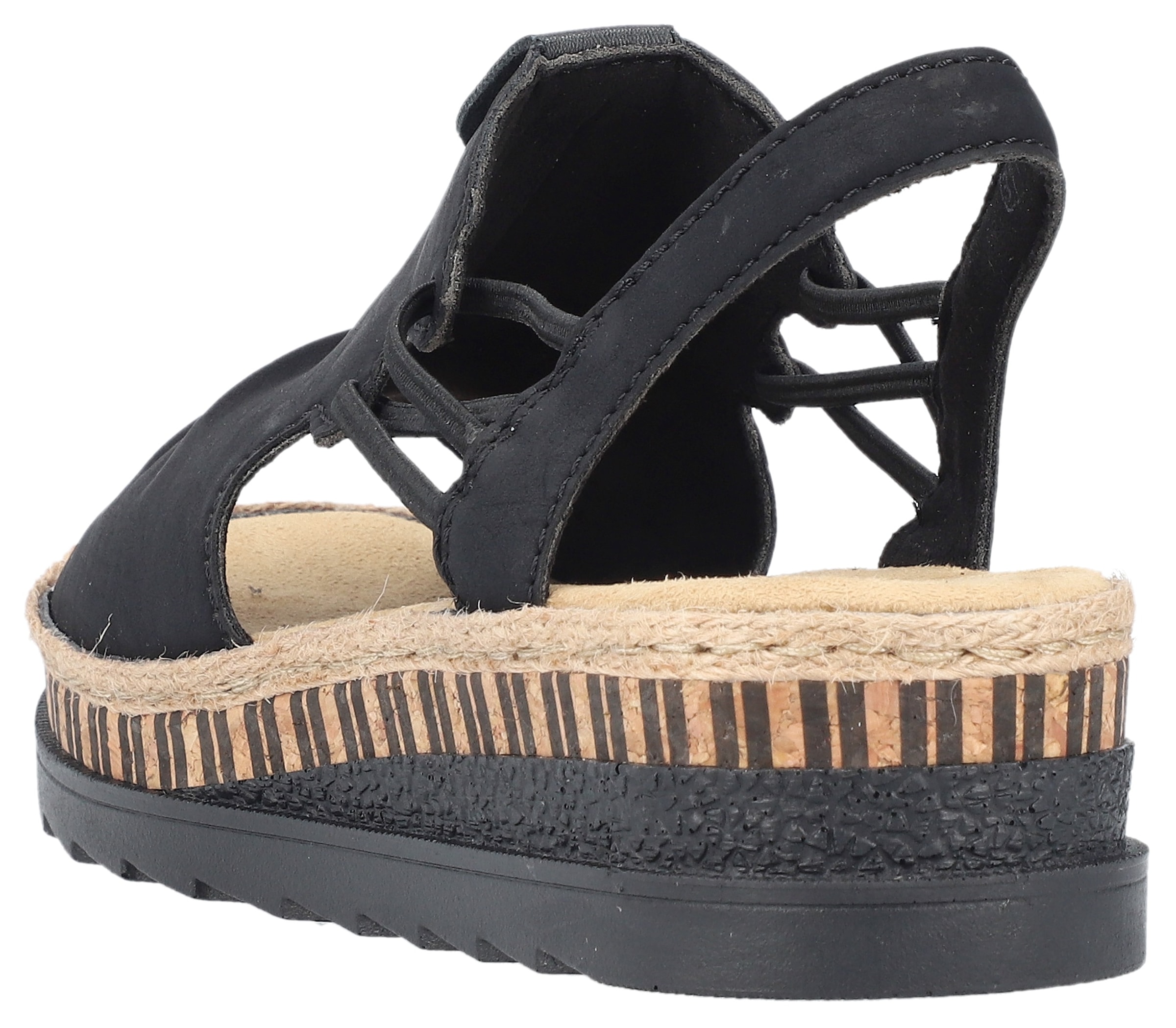 Rieker Plateausandale  Sommerschuh, Sandalette, modisches Plateau