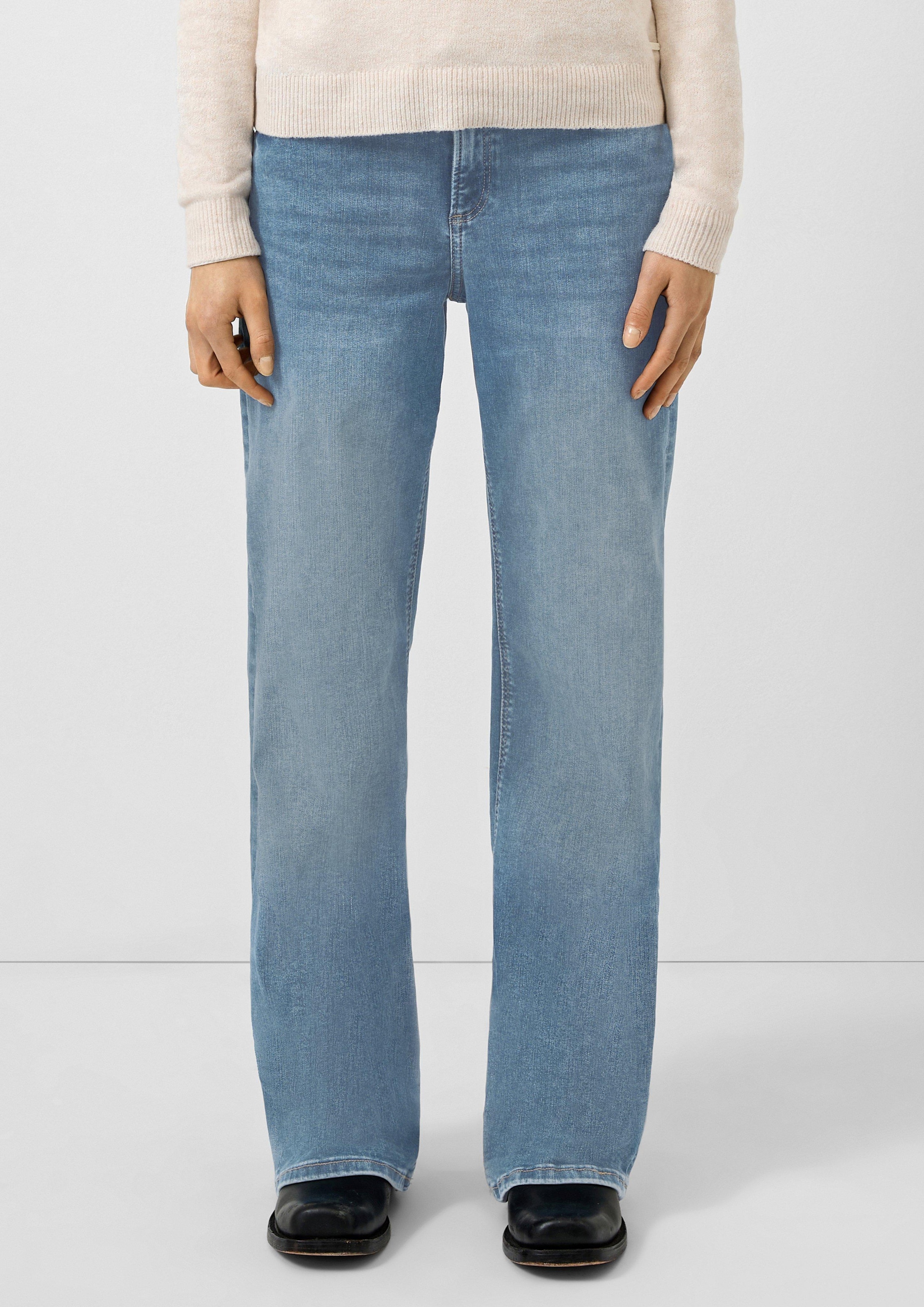 QS Stretch-Jeans »CATIE Wide Leg« 5-Pocket-Form