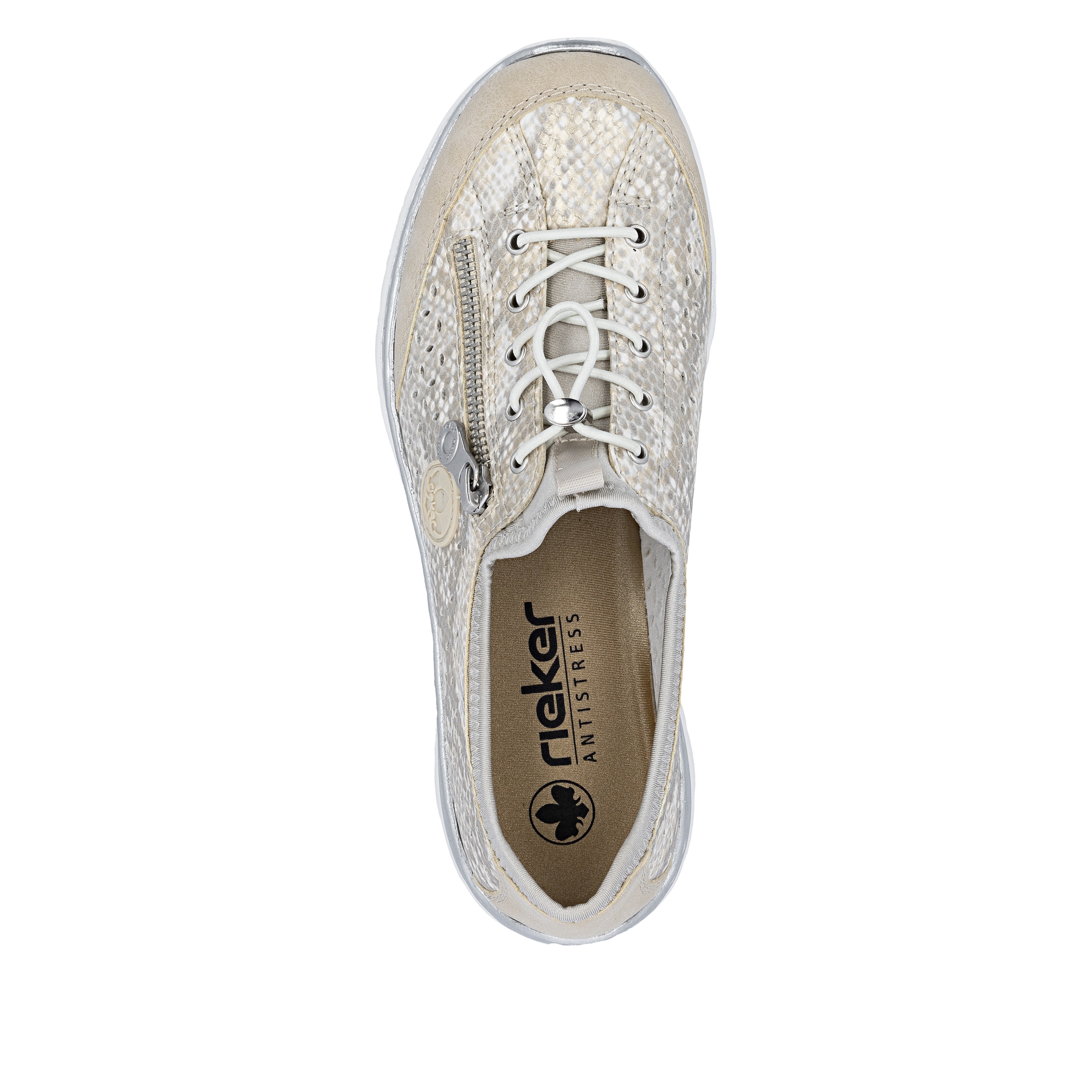 Rieker Slip-On Sneaker  Schlupfschuh, Freizeitsneaker, Halbschuh mit MemoSoft-Ausstattung
