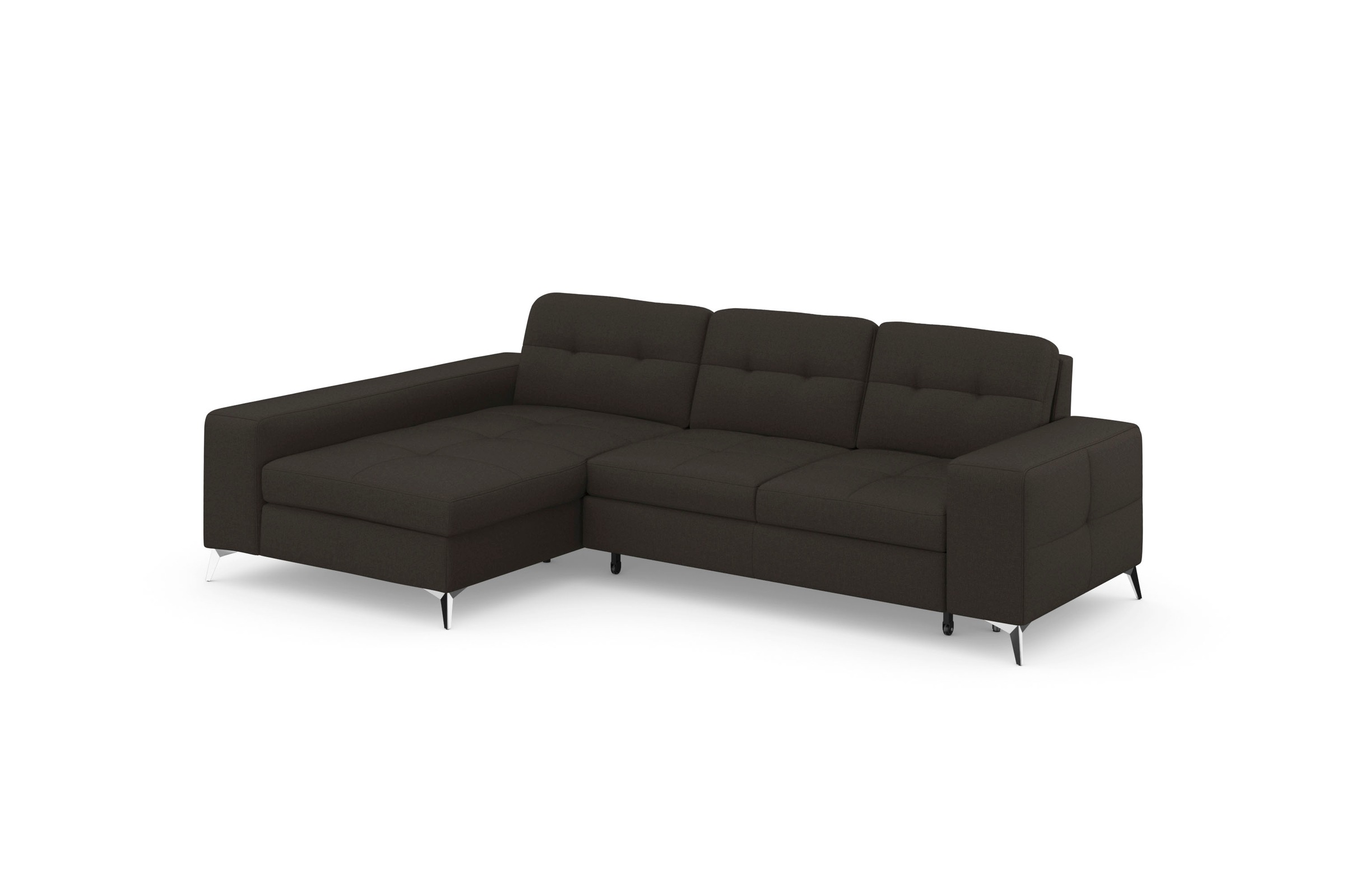 sit&more Ecksofa »Baviene L-Form«, inklusive Sitztiefenverstellung und Federkern, wahlweise Bettfunktion
