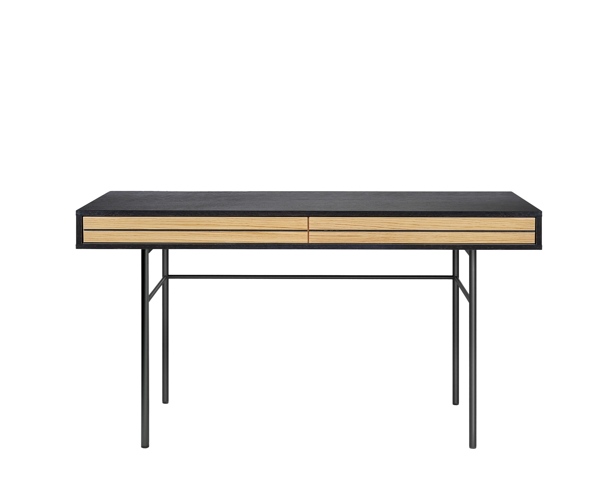 Woodman Schreibtisch »Stripe« Kombination von Metall & Holz, Breite 130 cm, günstig online kaufen