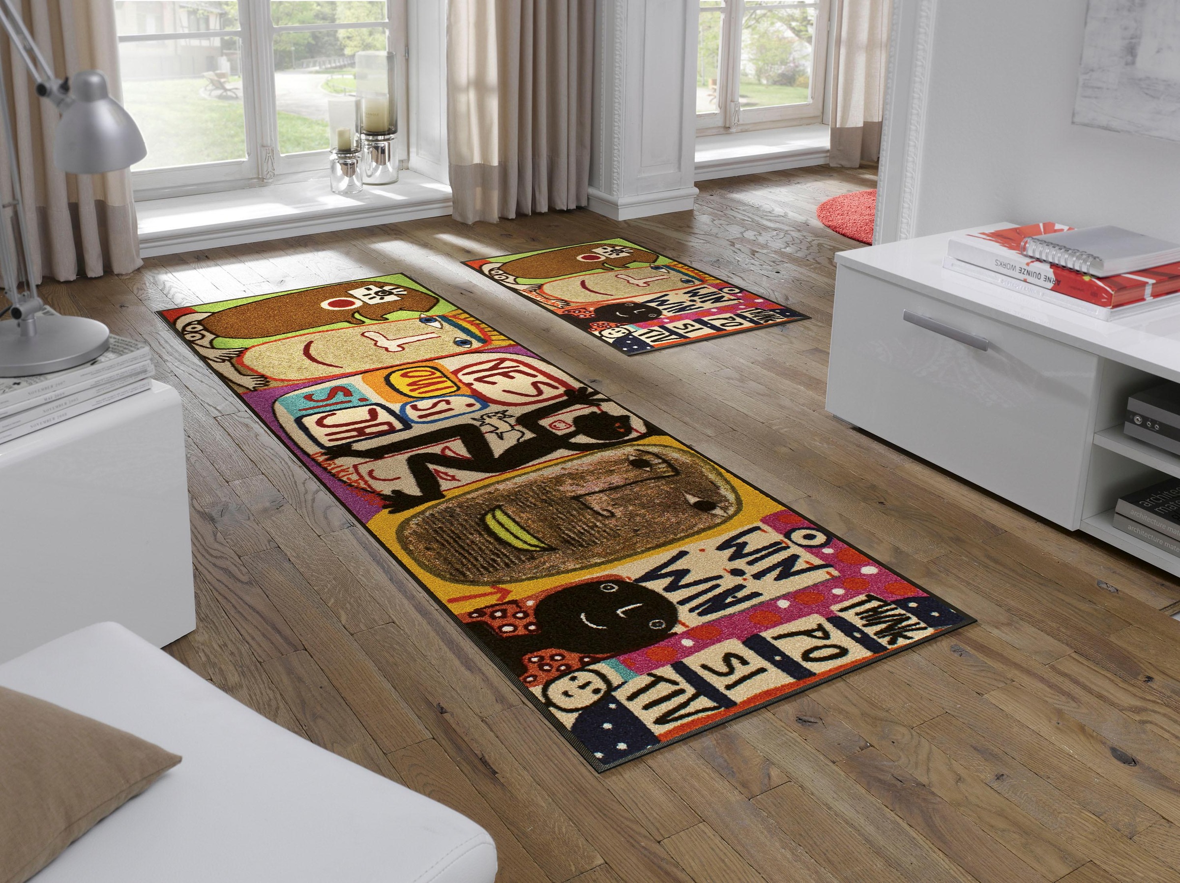 wash+dry by Kleen-Tex Läufer Think Positiv, günstig online kaufen