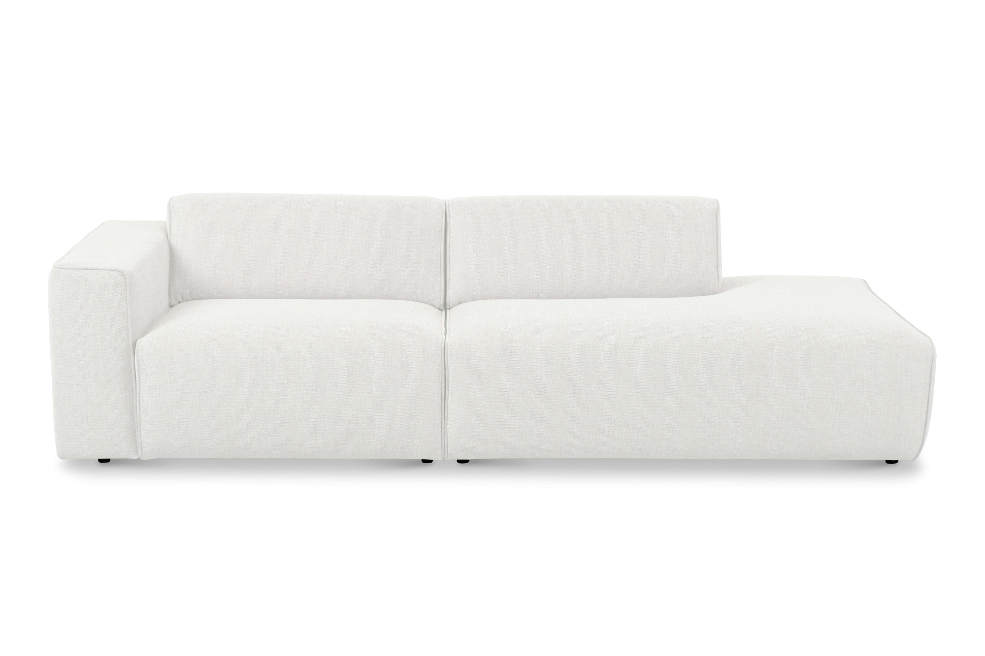 andas 2-Sitzer »Noord mit Kedernaht, Breite 227 cm«, Cord, Struktur, Webstoff, mit Wellenunterfederung, Massivholzrahmen