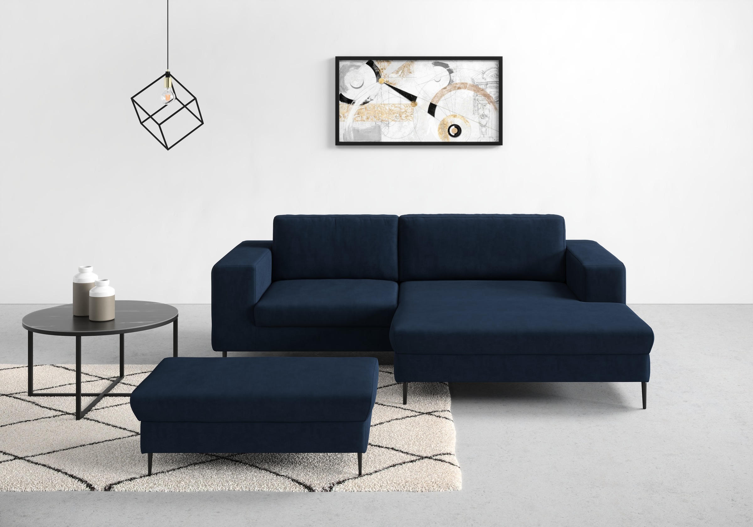 DOMO collection Ecksofa »Modica kompakt und elegant, Breite 244, L-Form« mo günstig online kaufen