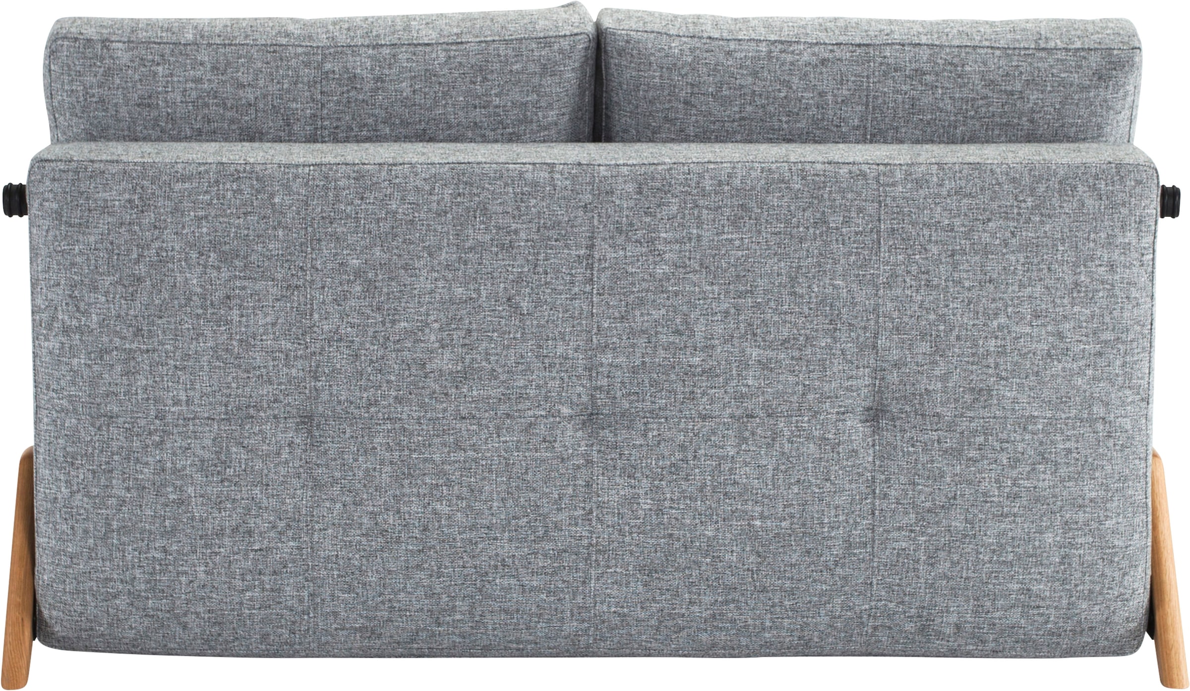 INNOVATION LIVING ™ Schlafsofa »Cubed 3-Sitzer bequem und komfortabel, skandinavisches Design«, Kompaktes Bettsofa mit Füßen aus Eiche