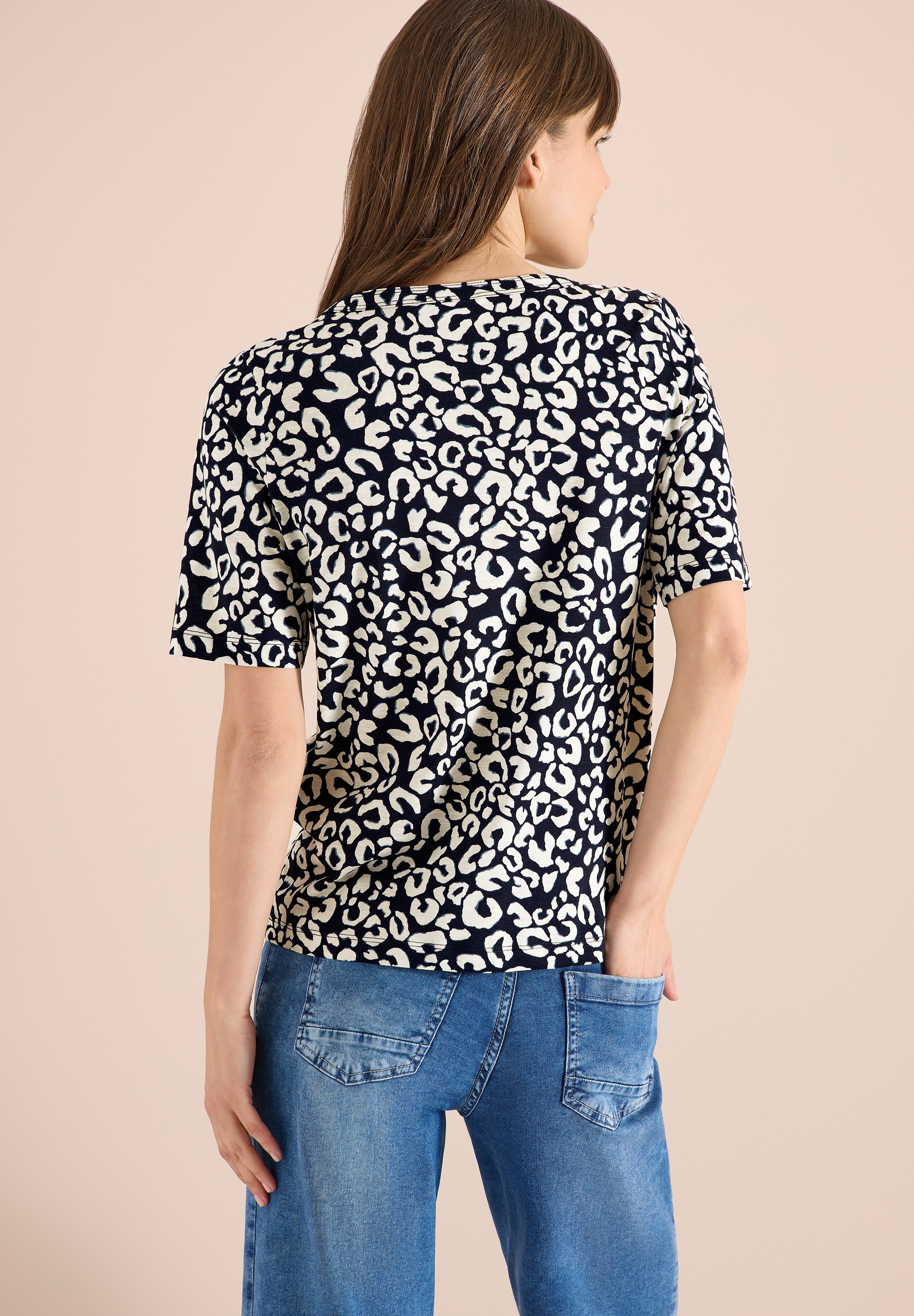 Cecil T-Shirt mit Leo-Print