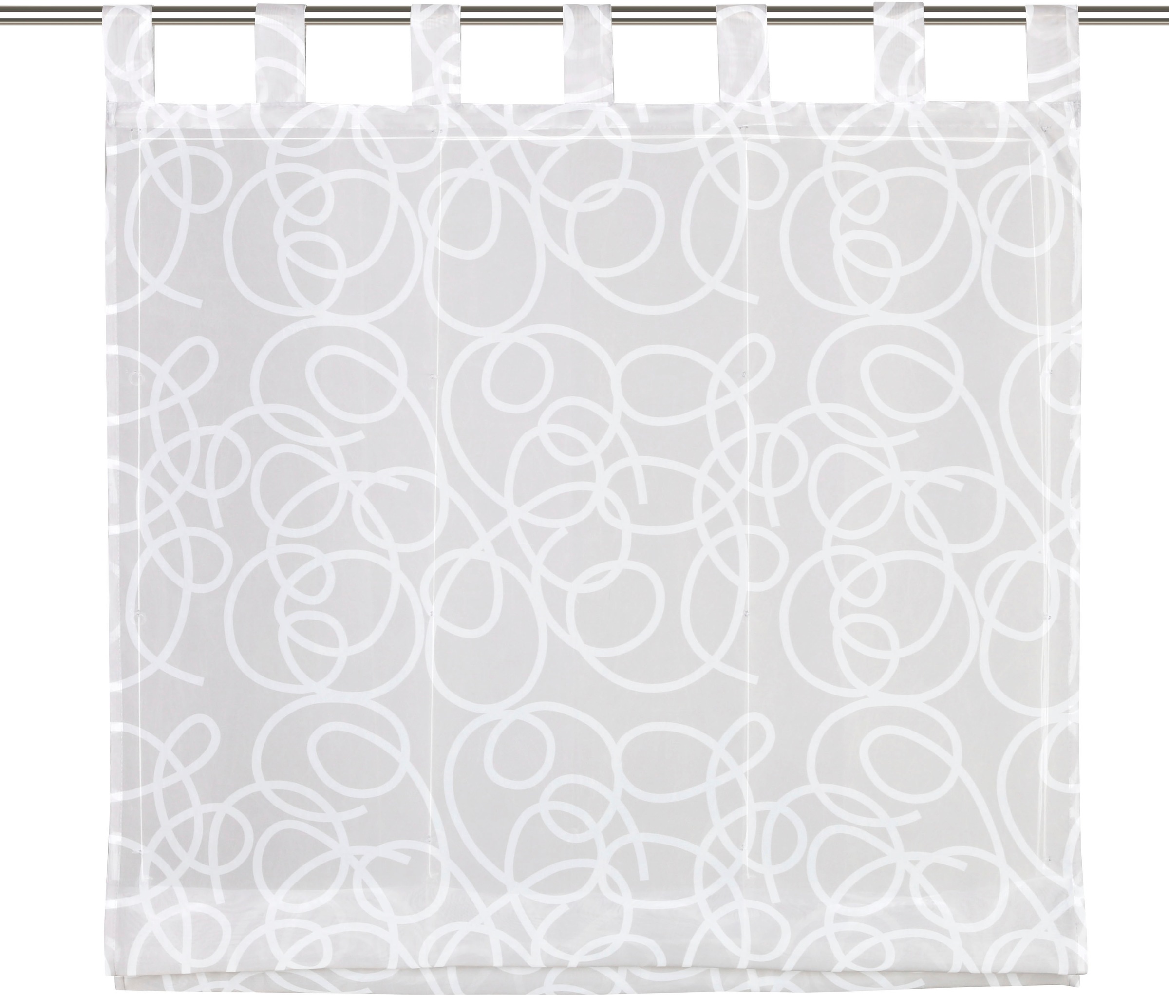 my home Raffrollo »Tanaro«, mit Schlaufen, Halbtransparent, Voile, Polyeste günstig online kaufen