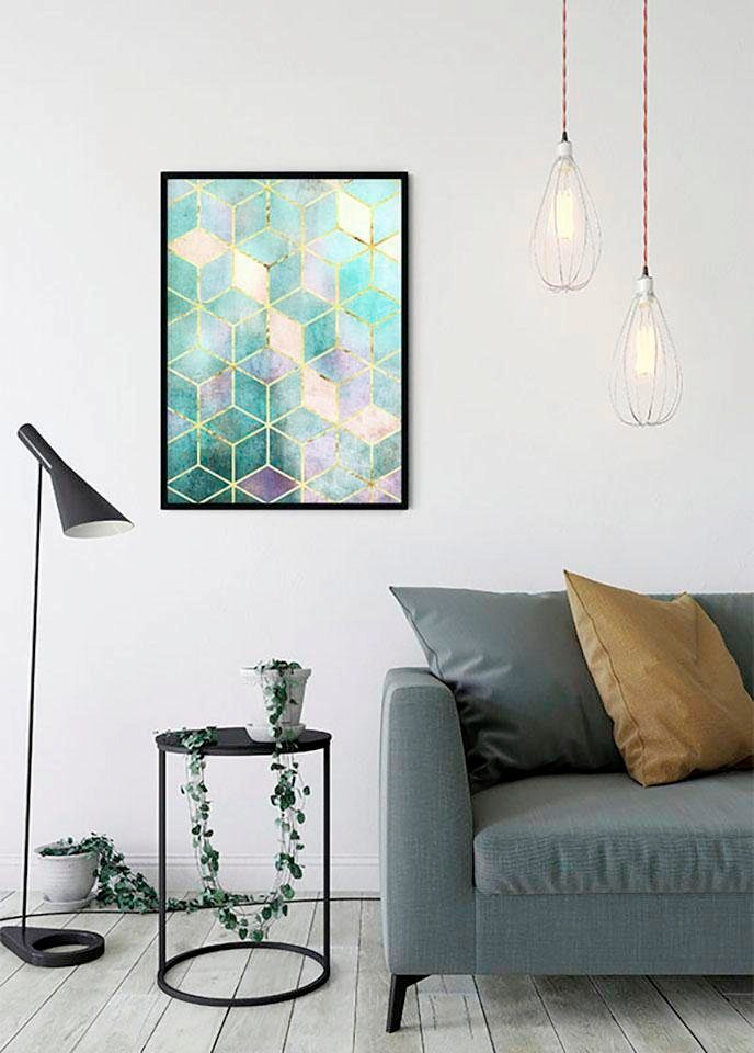 Komar Bild »Mosaik Verde«, Abstrakt, (1 St.), Wandbild zur Dekoration - ohne Rahmen