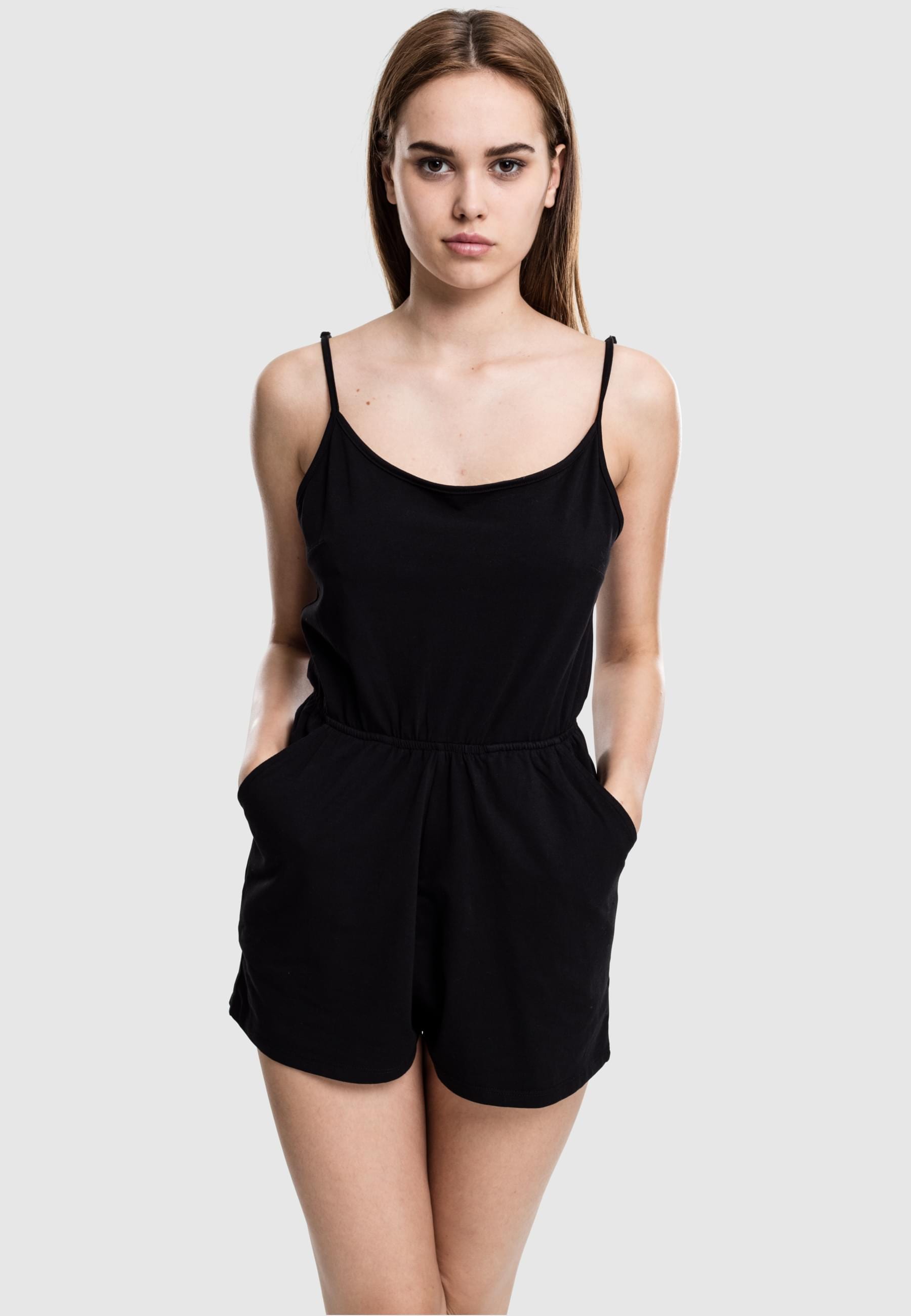 URBAN CLASSICS Jumpsuit »Urban Classics Damen Ladies Short Spaghetti Jumpsuit« 1 Stk.