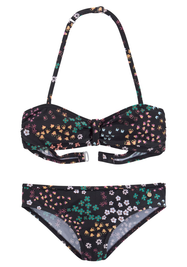 Bandeau-Bikini »Milly Kids«, mit Blumendruck