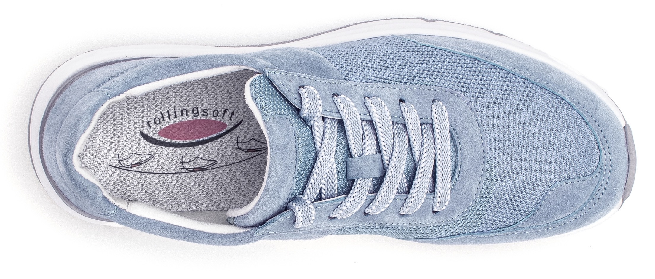 Gabor Rollingsoft Keilsneaker  , Freizeitschuh, Halbschuh, Schnürschuh, Logoschriftzug an der Ferse