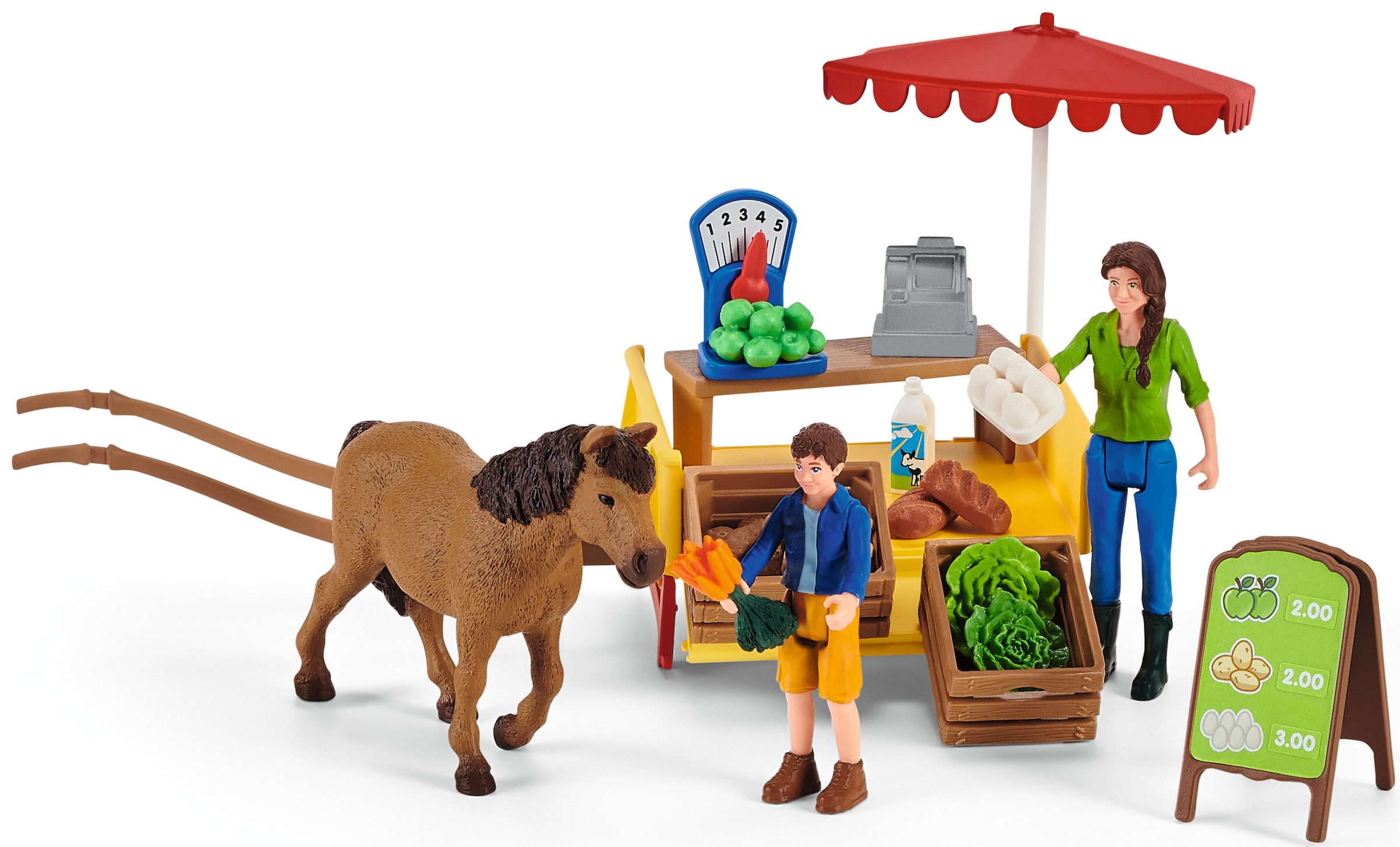 Schleich® Spielwelt »FARM WORLD, Mobiler Farm Stand (42528)«