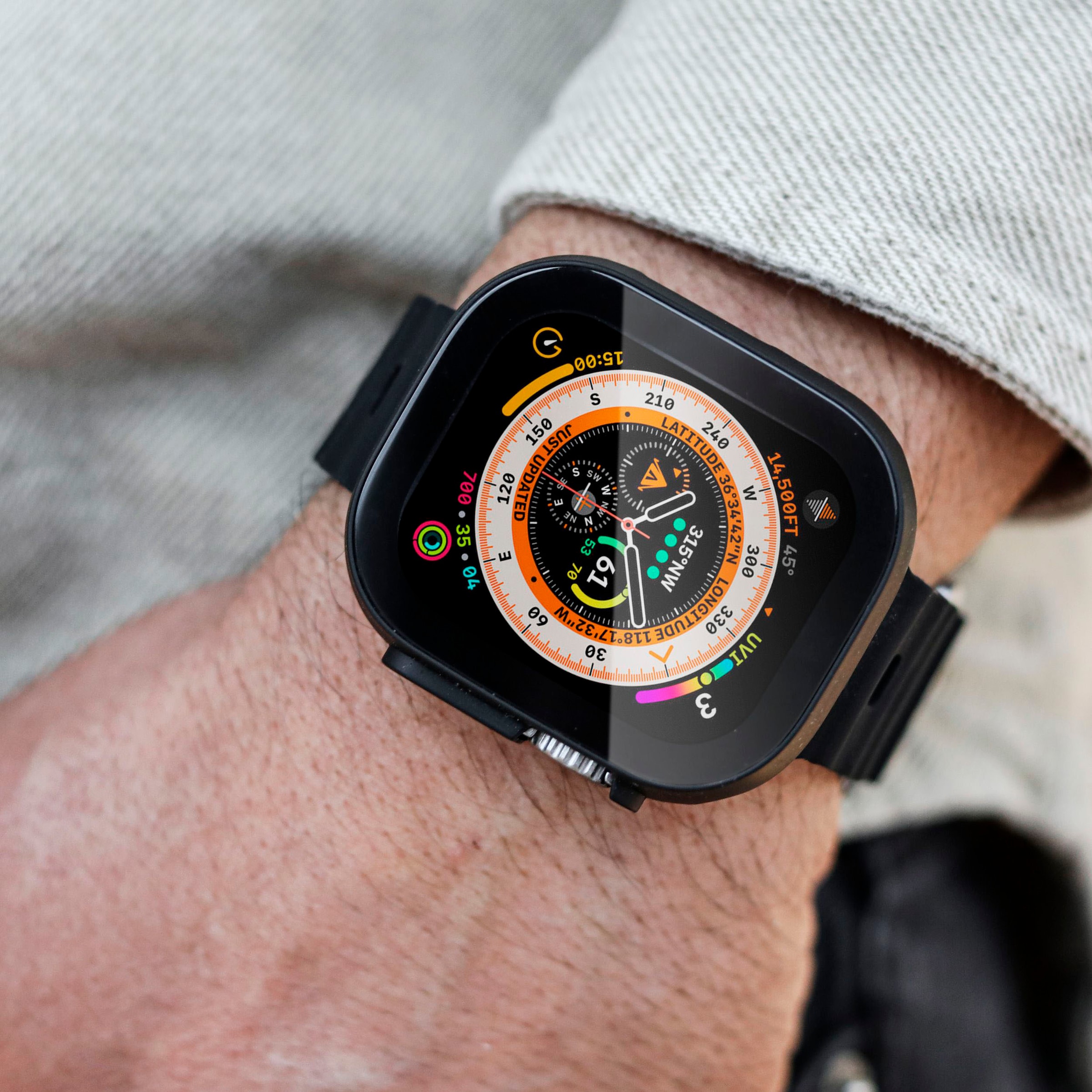 VONMÄHLEN Smartwatch-Hülle »Thin Case - Schutzhülle für Apple Watch Ultra, Black«