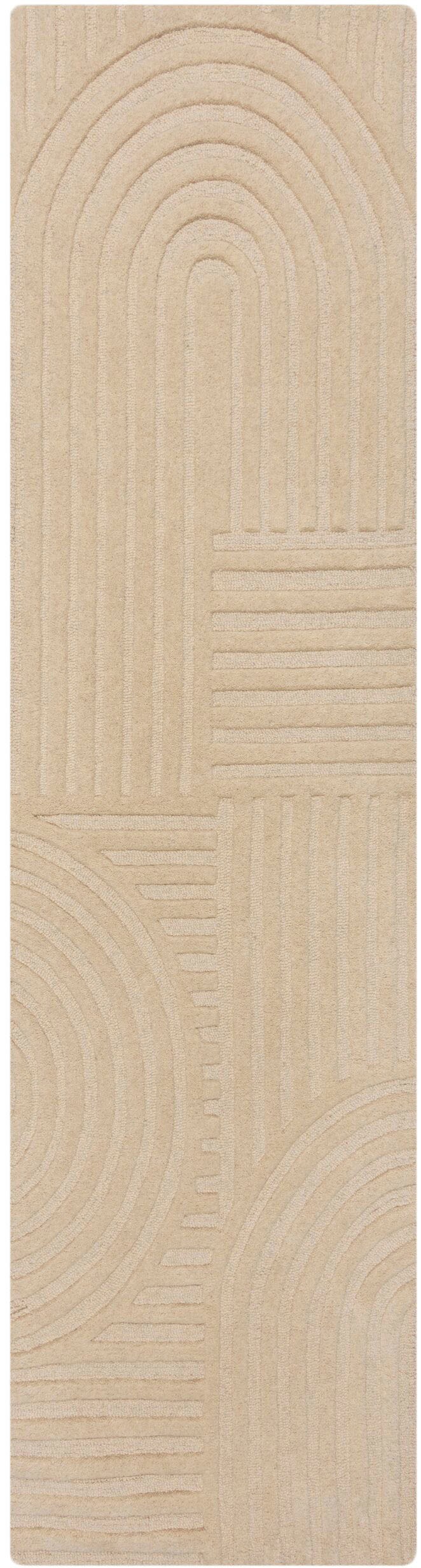 FLAIR RUGS Wollteppich »Zen Garden, modern & mit Linien«, 10 mm Höhe, 100% günstig online kaufen