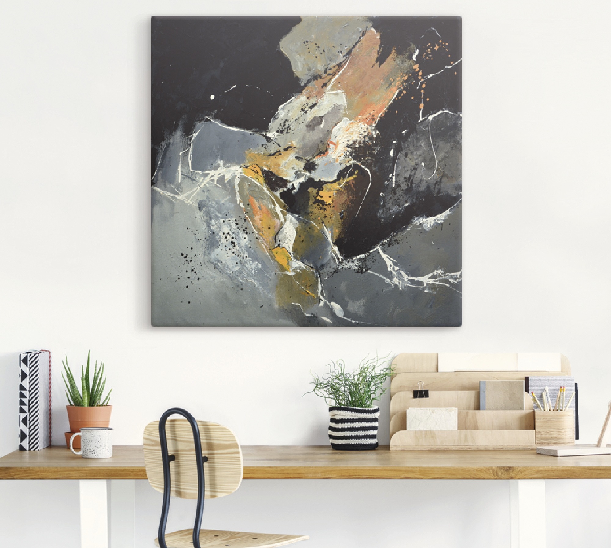 Artland Wandbild »Abstrakt XV« Gegenstandslos 1 Stk. tlg. als Leinwandbild günstig online kaufen