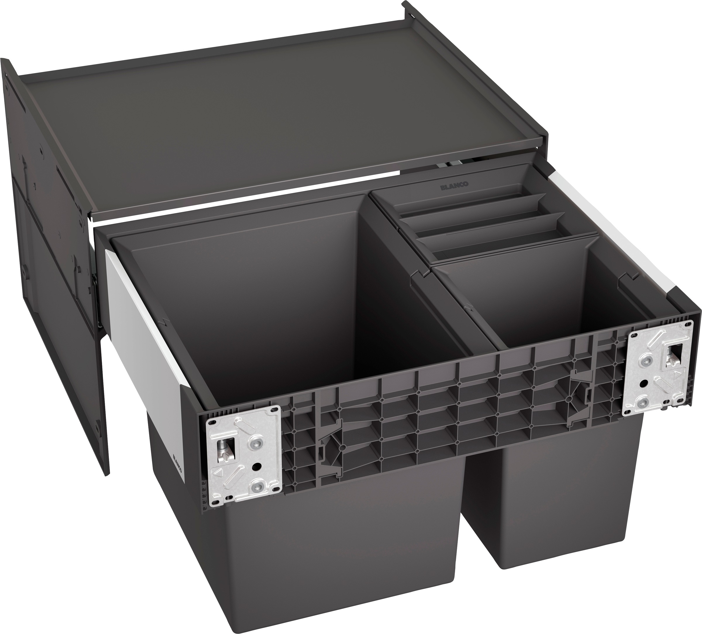 Blanco Mülltrennsystem »Select II XL 60/3«, 3 Behälter, Kunststoff, Stahlbl günstig online kaufen