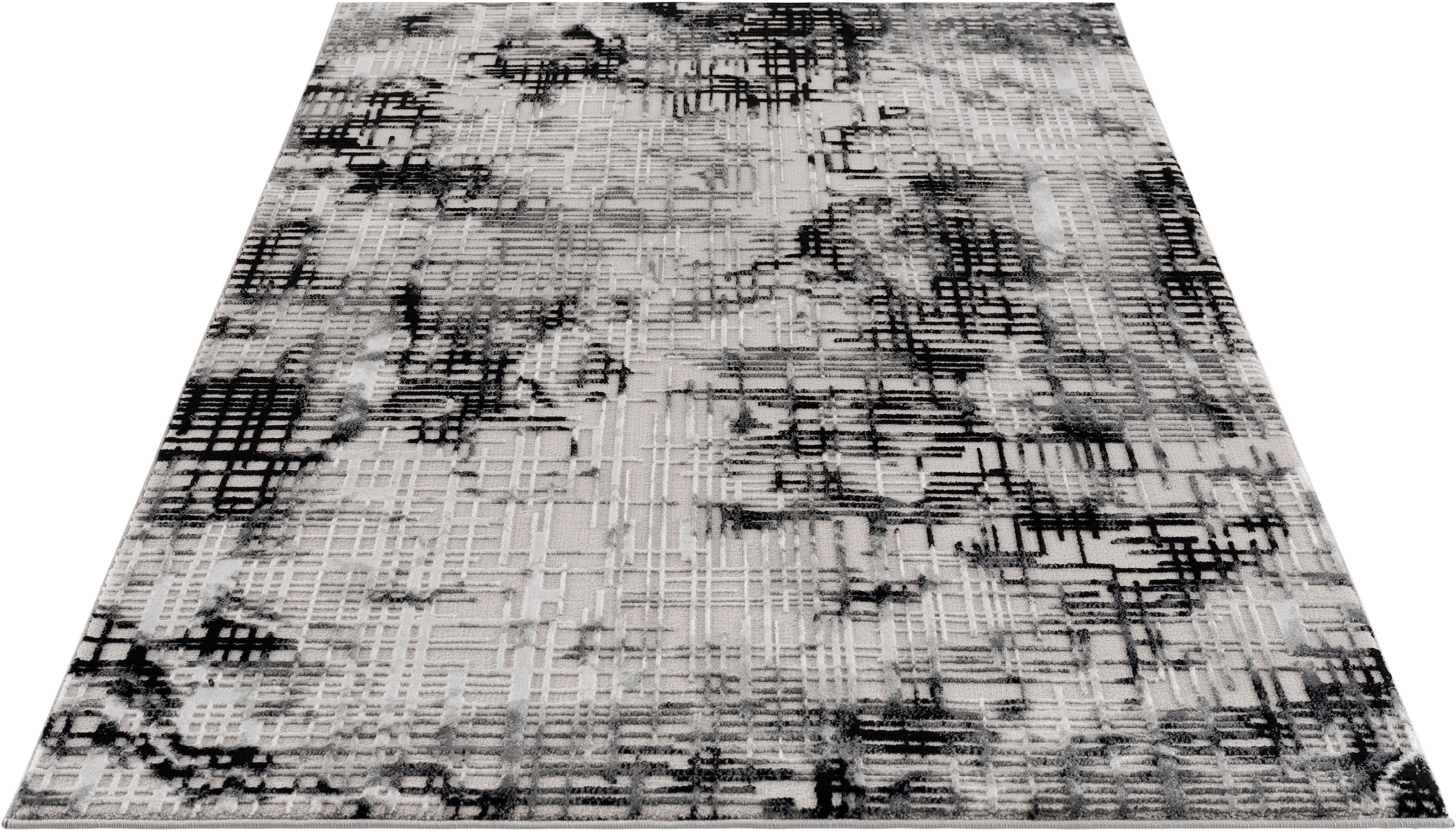 my home Teppich »Cansu« rechteckig 12 mm Höhe Vintage, dezenter Glanz, Hoch-Tief-Struktur, Schrumpf Carving-Effekt