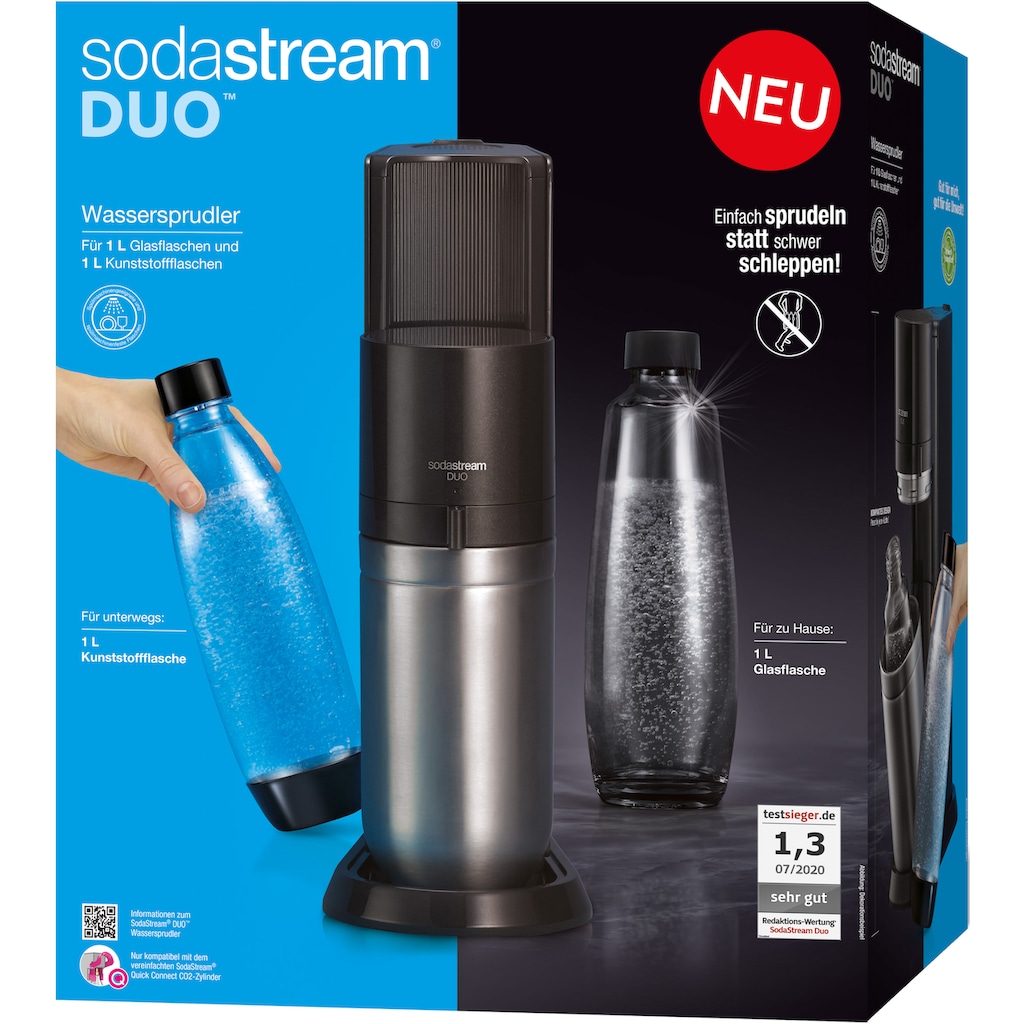 SodaStream Wassersprudler »DUO«, (Set, 4 tlg.)