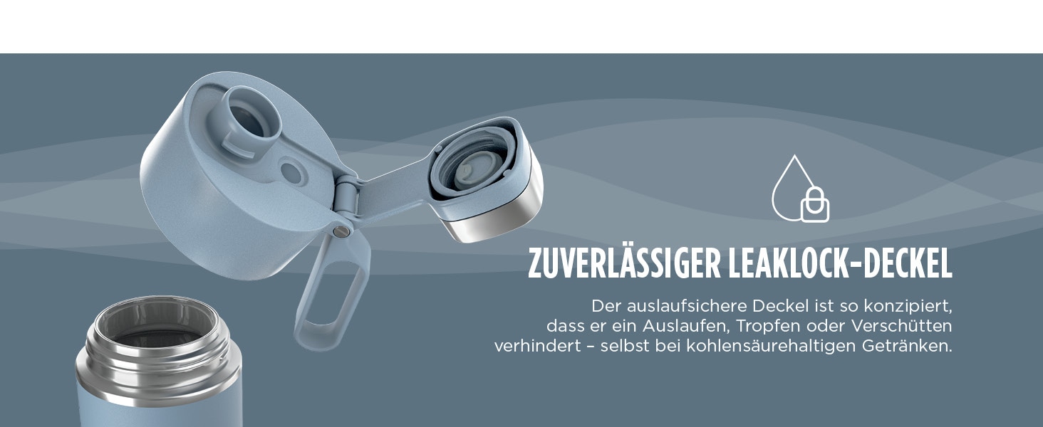 NINJA Isolierflasche »Ninja Thirsti Reiseflasche – 530 ml DW1801EUU / 700 ml DW2401EUU«, Getränke bleiben 24 Stunden kalt, 12 Stunden heiß, Eis hält 2 Tage