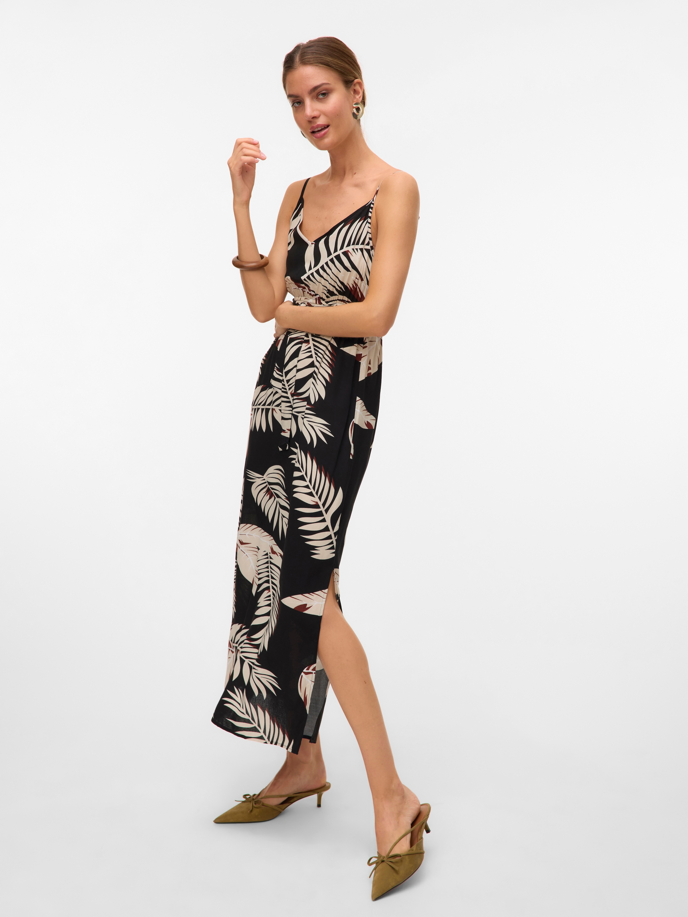Vero Moda Spaghettikleid »VMEASY JOY SLIT MAXI V-NECK DRESS WV GA«