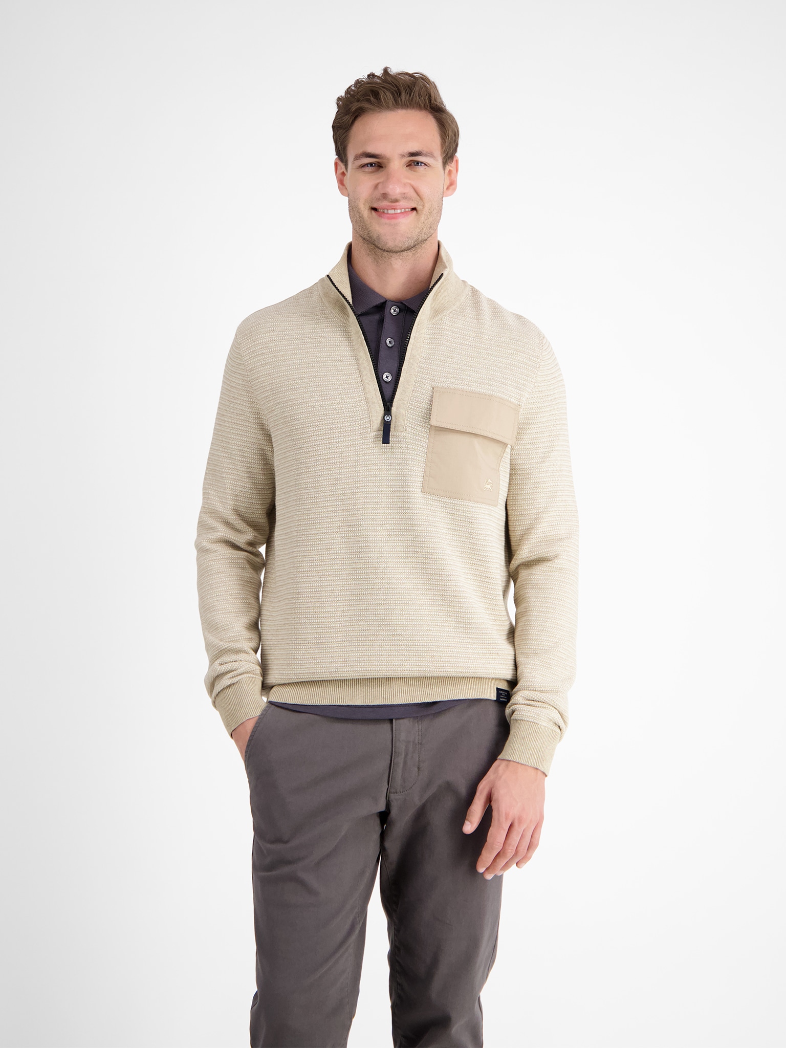 LERROS Troyer in Struktur-Strick-Optik