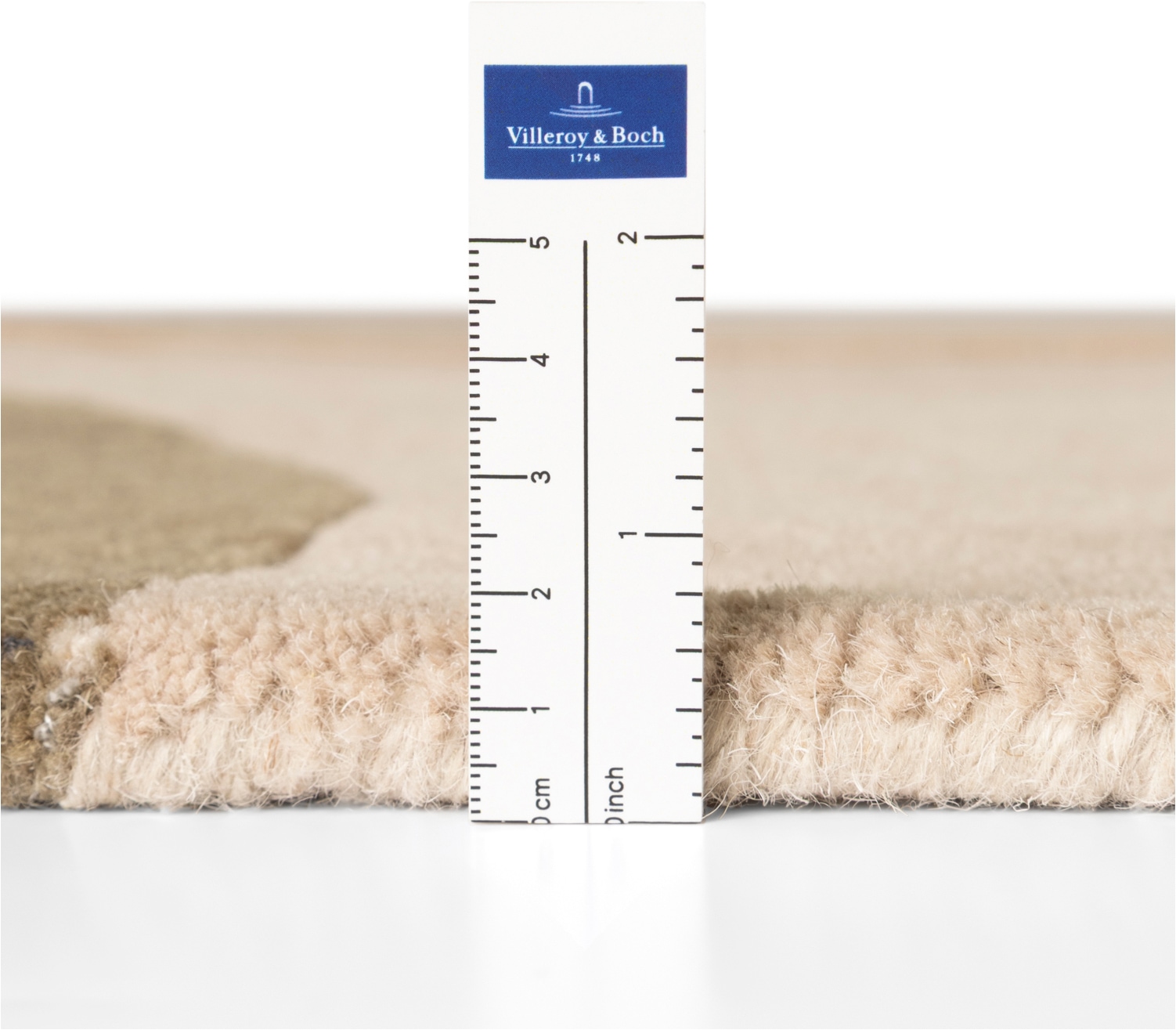 Villeroy & Boch Wollteppich »Arteo« rund 17 mm Höhe Wolle, Natur,Handgemacht, Abstrakt, Kurzflor, Wohnzimmer, Schlafzimmer