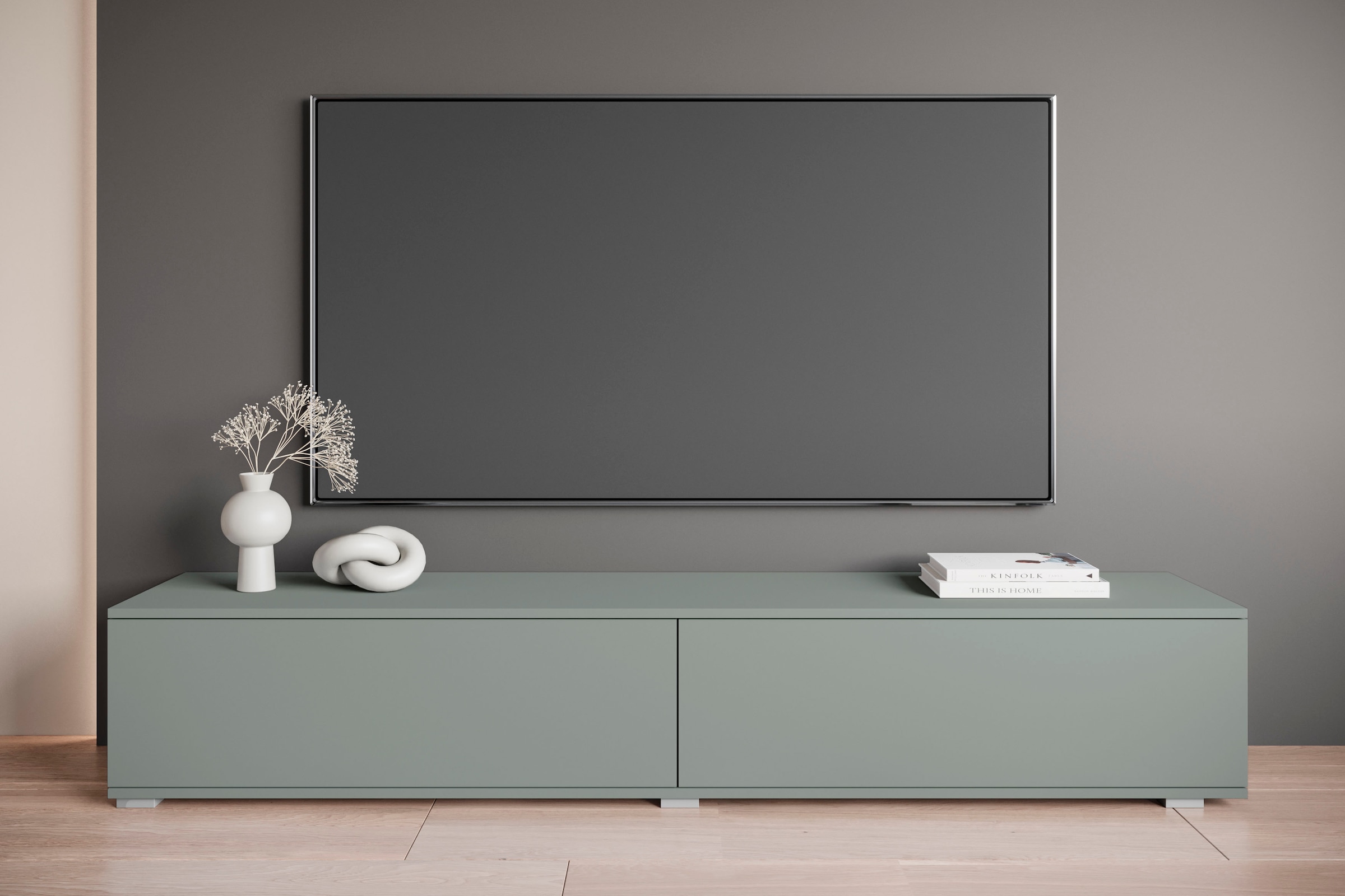 OTTO home Lowboard »Kenia« 1 Stk. tlg. 2 Klappen – flexibel hängend oder stehend montierbar