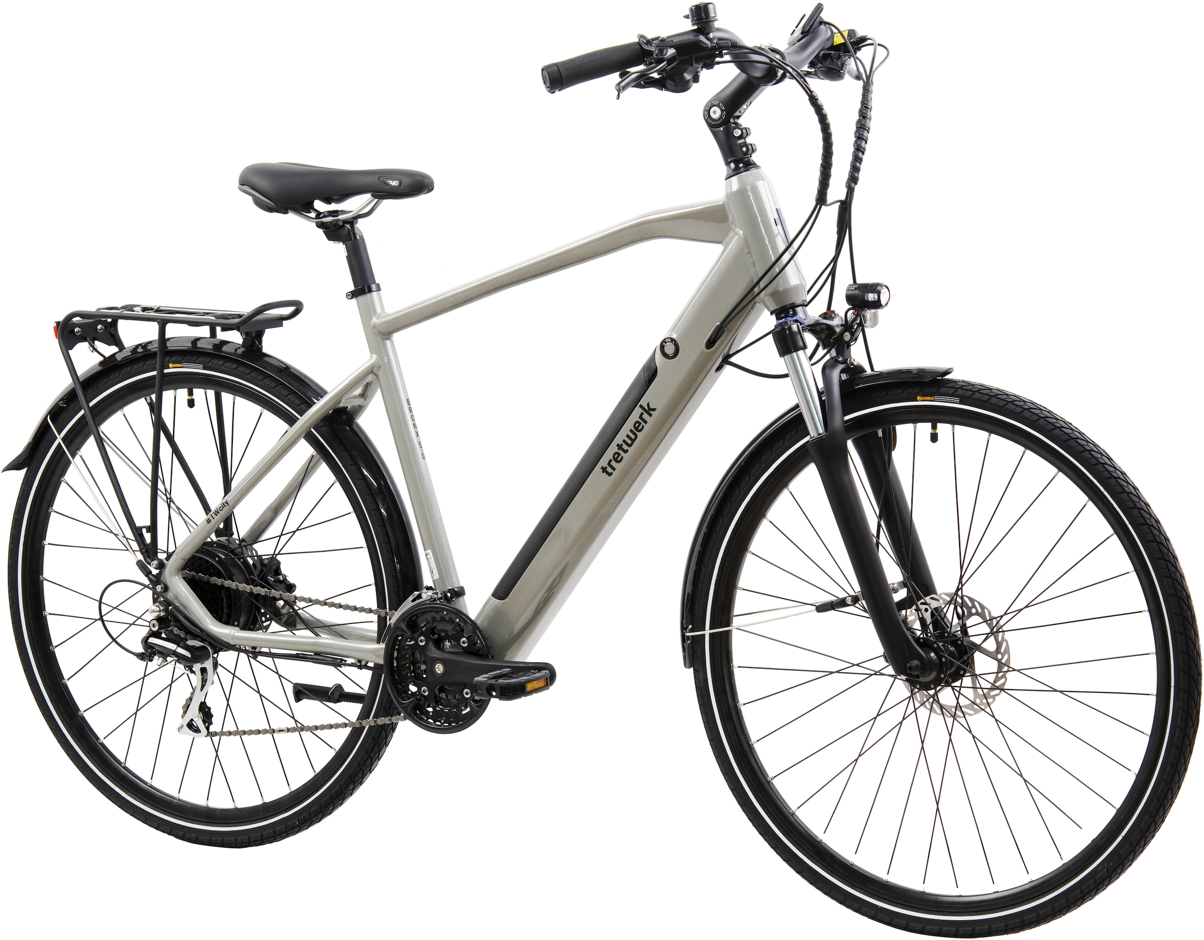Tretwerk E-Bike »Bronx 5.0«, 24 Gang, Shimano, Altus M310, Heckmotor 250 W, Pedelec, Elektrofahrrad für Damen u. Herren