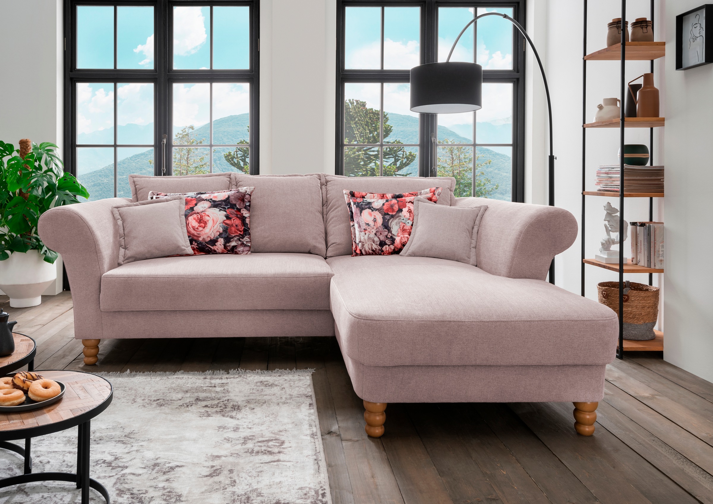 Home affaire Ecksofa »Tassilo Mega Polsterecke mit Kaltschaum im Sitz, bequem, L-Form«