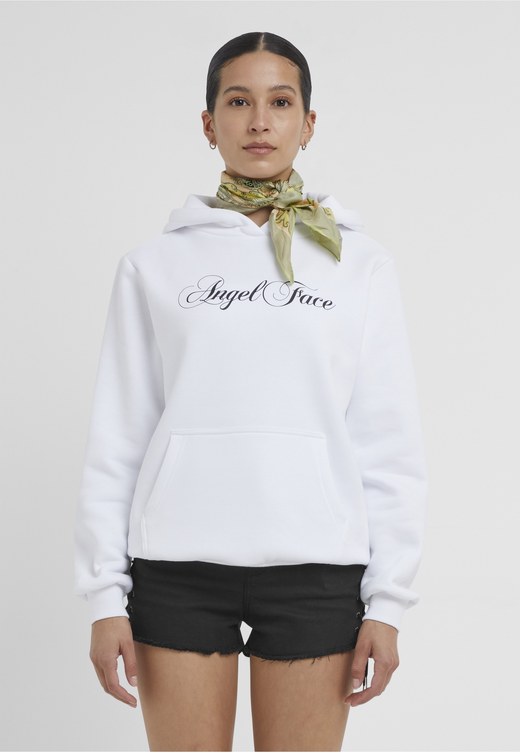 Miss Tee Kapuzensweatshirt »Miss Tee Angel Face Ladies Fluffy Hoody«
