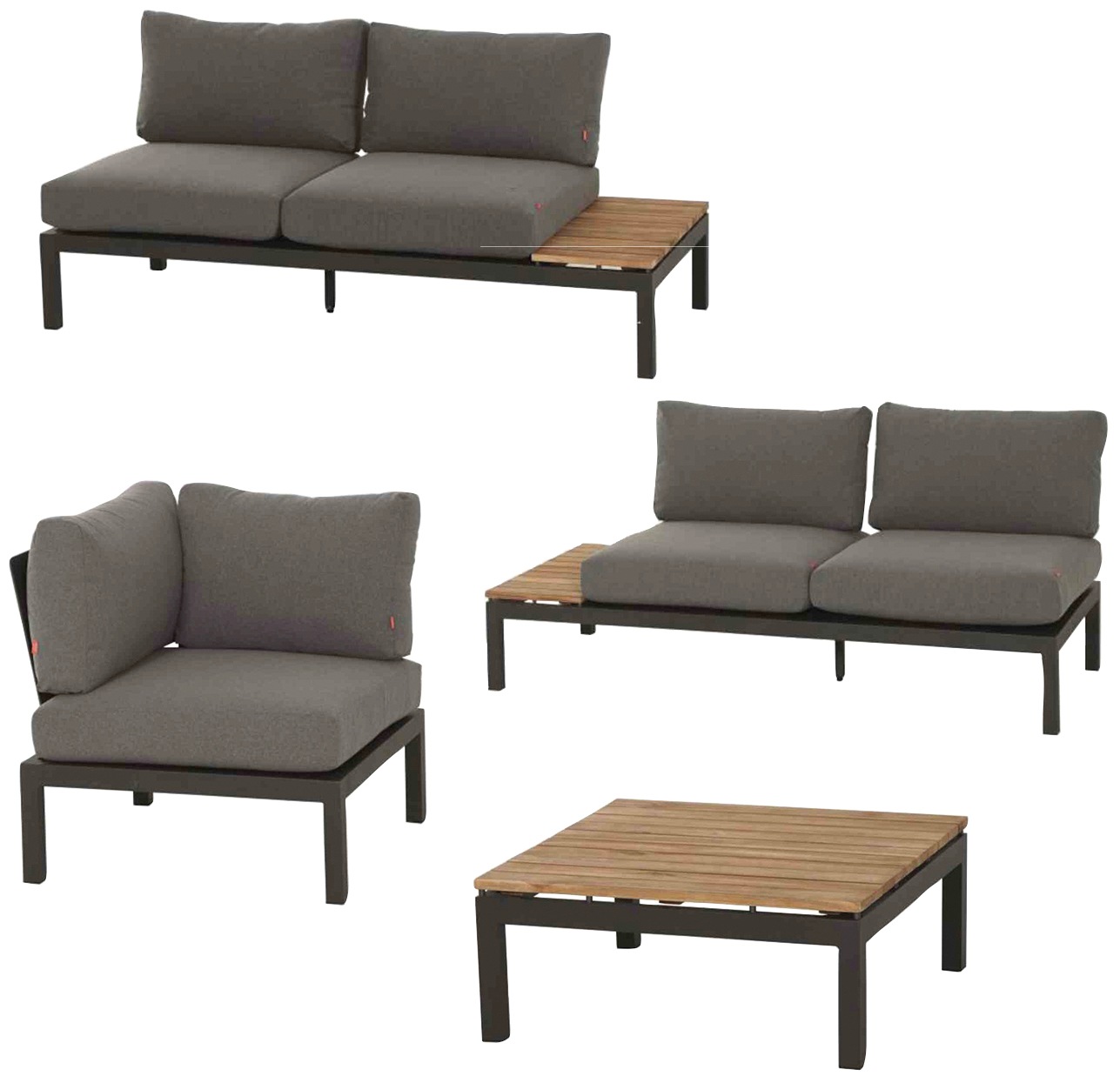 Siena Garden Gartenlounge-Set »Alvida« 4 Stk. tlg. günstig online kaufen