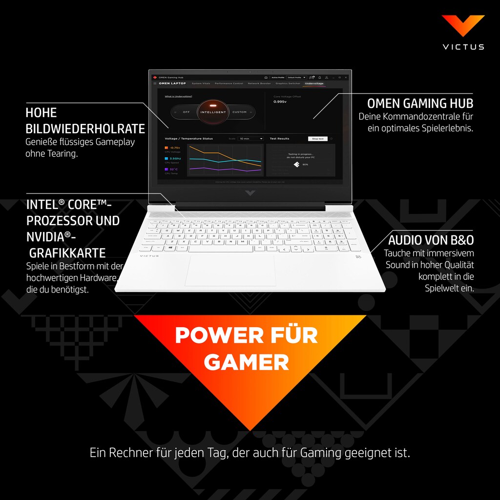 PLAYBOY Gaming-Notebook »Victus 16-16-d0146ng«, 40,9 cm, / 16,1 Zoll, Intel, Core i5, GeForce RTX 3050, 512 GB SSD