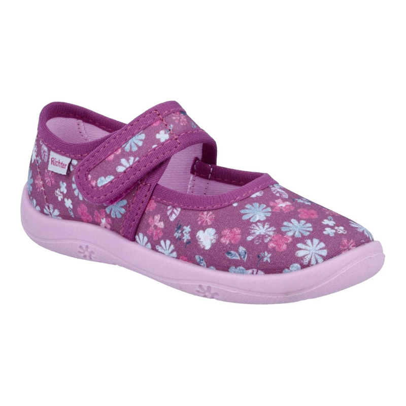 RICHTER Hausschuh »Mia WMS: Mittel« Kindergartenschuhe mit WMS, Größenschablone zum Download rosa 28 28 Süsse Mädchen Hausschuhe mit...