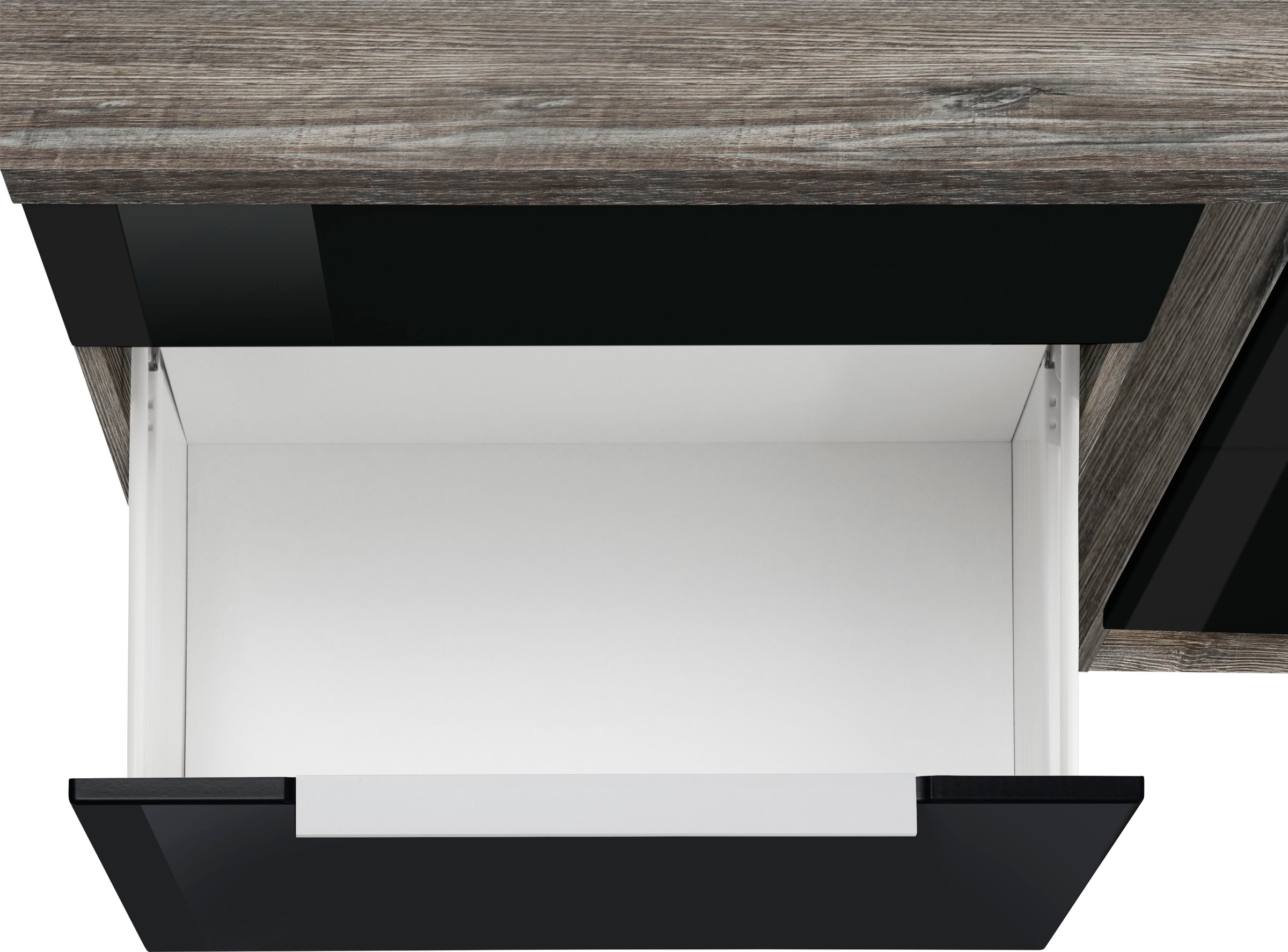 KOCHSTATION Küchenzeile »KS-Brindisi Breite 280 cm«, wahlweise mit E-Geräten und Induktion, mit MDF-Fronten und Regal