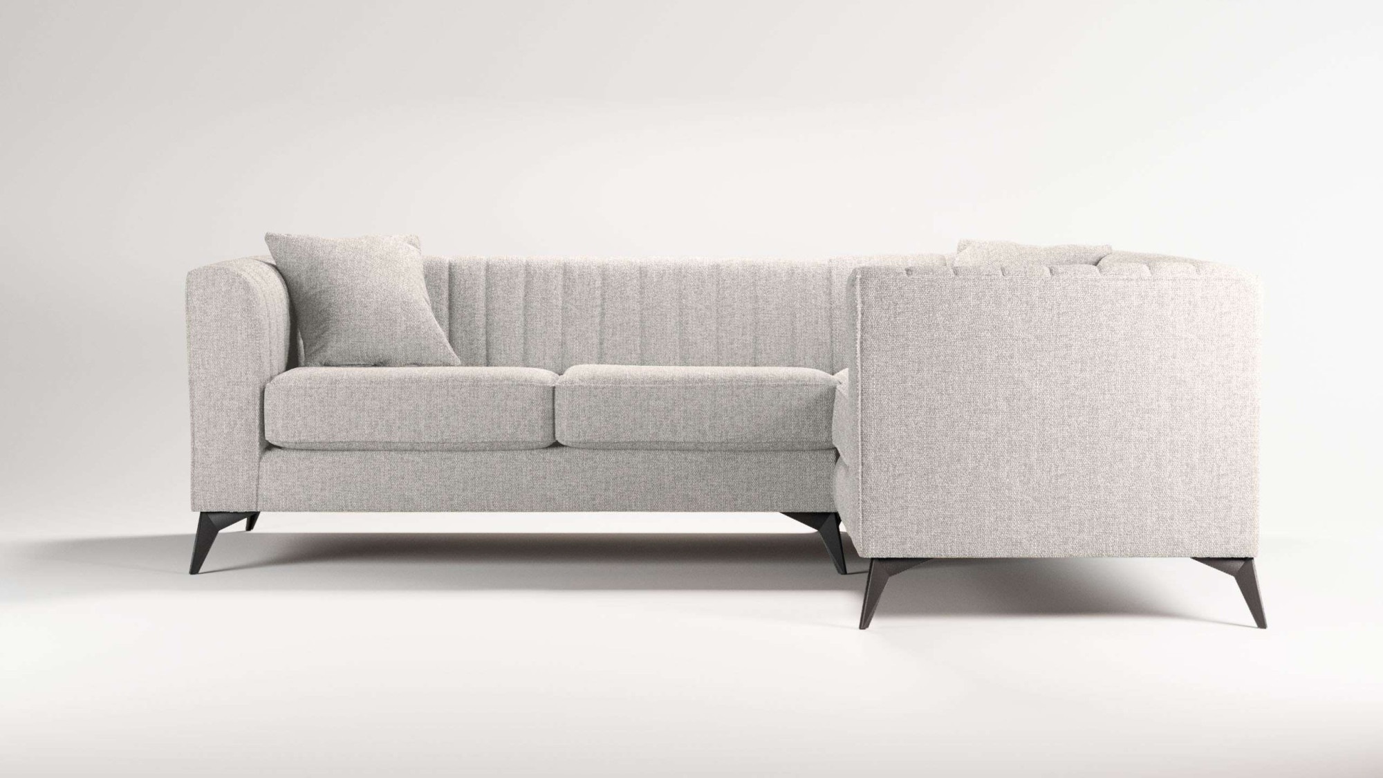 Places of Style Ecksofa »MATTHEW L-Form ideal für kleine Räume, Maße B/T/H: günstig online kaufen