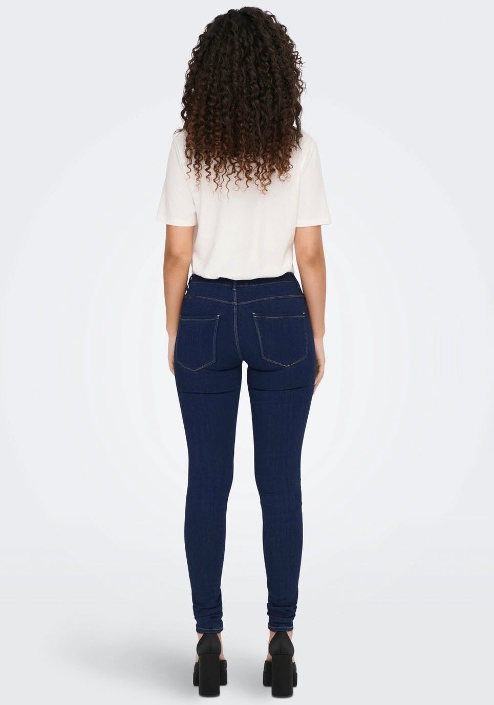 ONLY Skinny-fit-Jeans »ONLRAIN LIFE REG SKINNY DNM«, mit Gürtelschlaufen