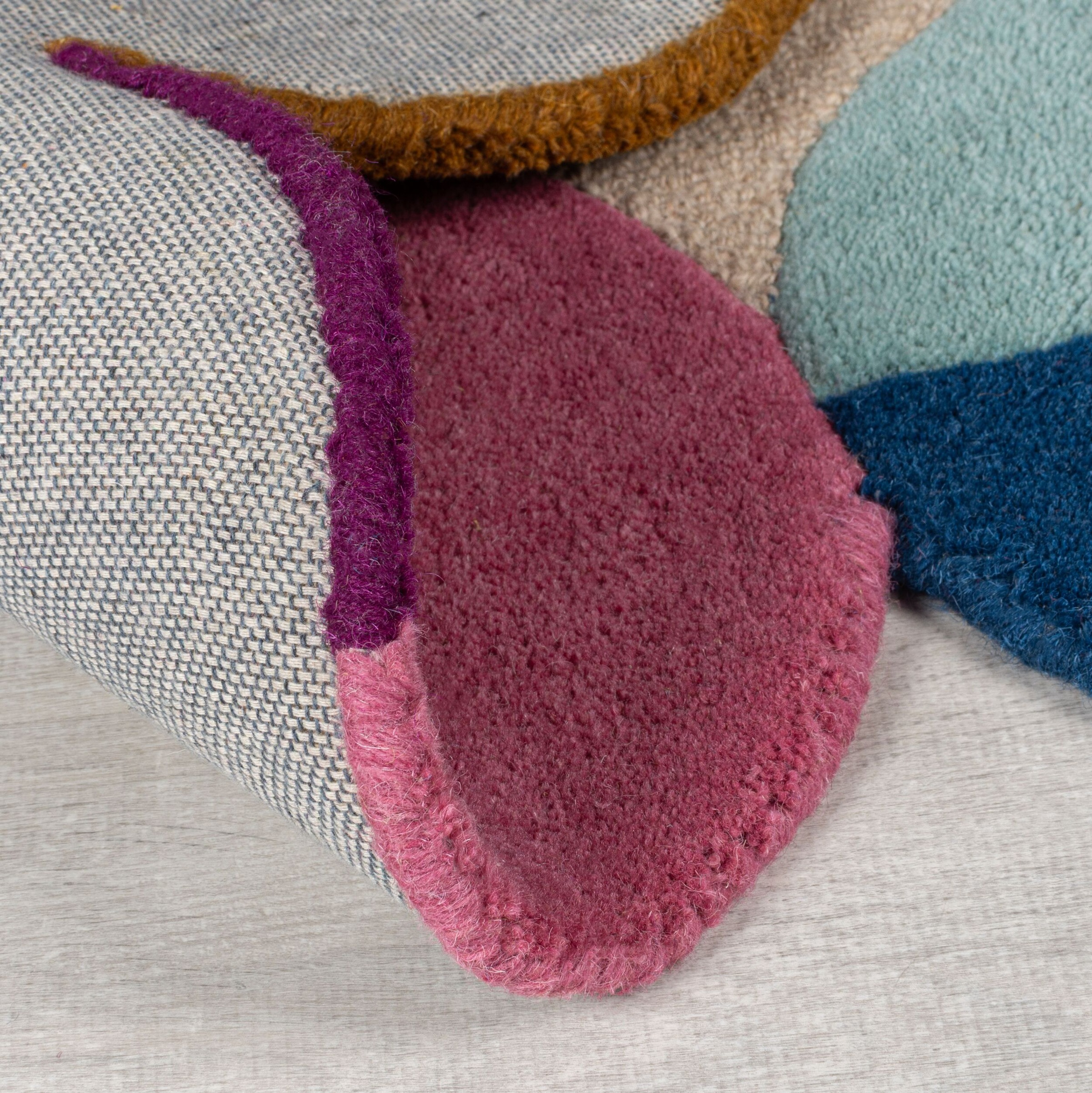 FLAIR RUGS Wollteppich »Mia Scallop 2«, rechteckig, 12 mm Höhe, in Jakobsmu günstig online kaufen